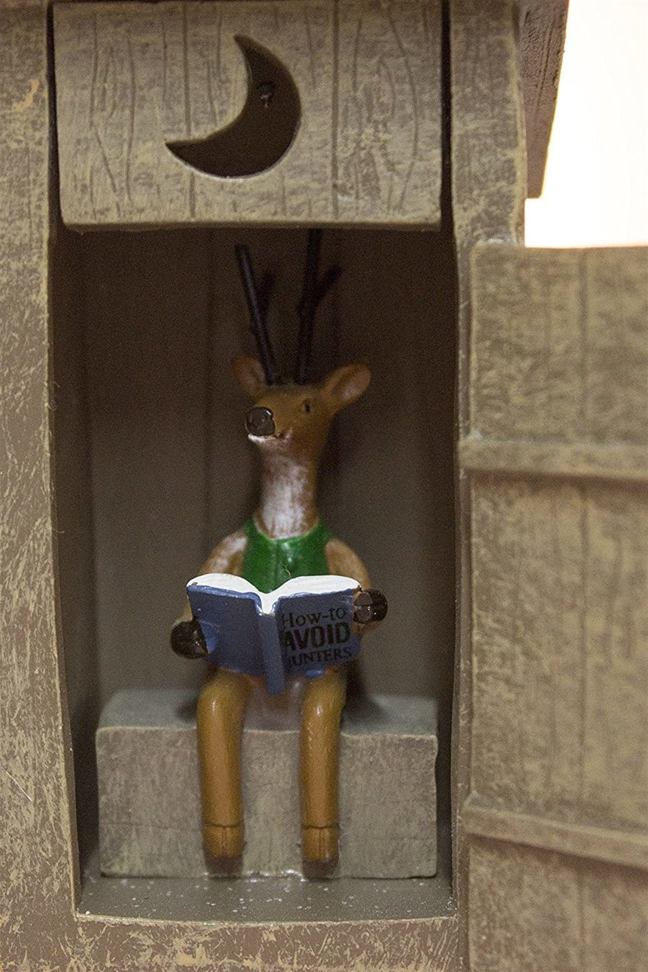 Ganz Outhouse with Deer Inside Resin Hanging Christmas Ornament - Size 3.5 in.