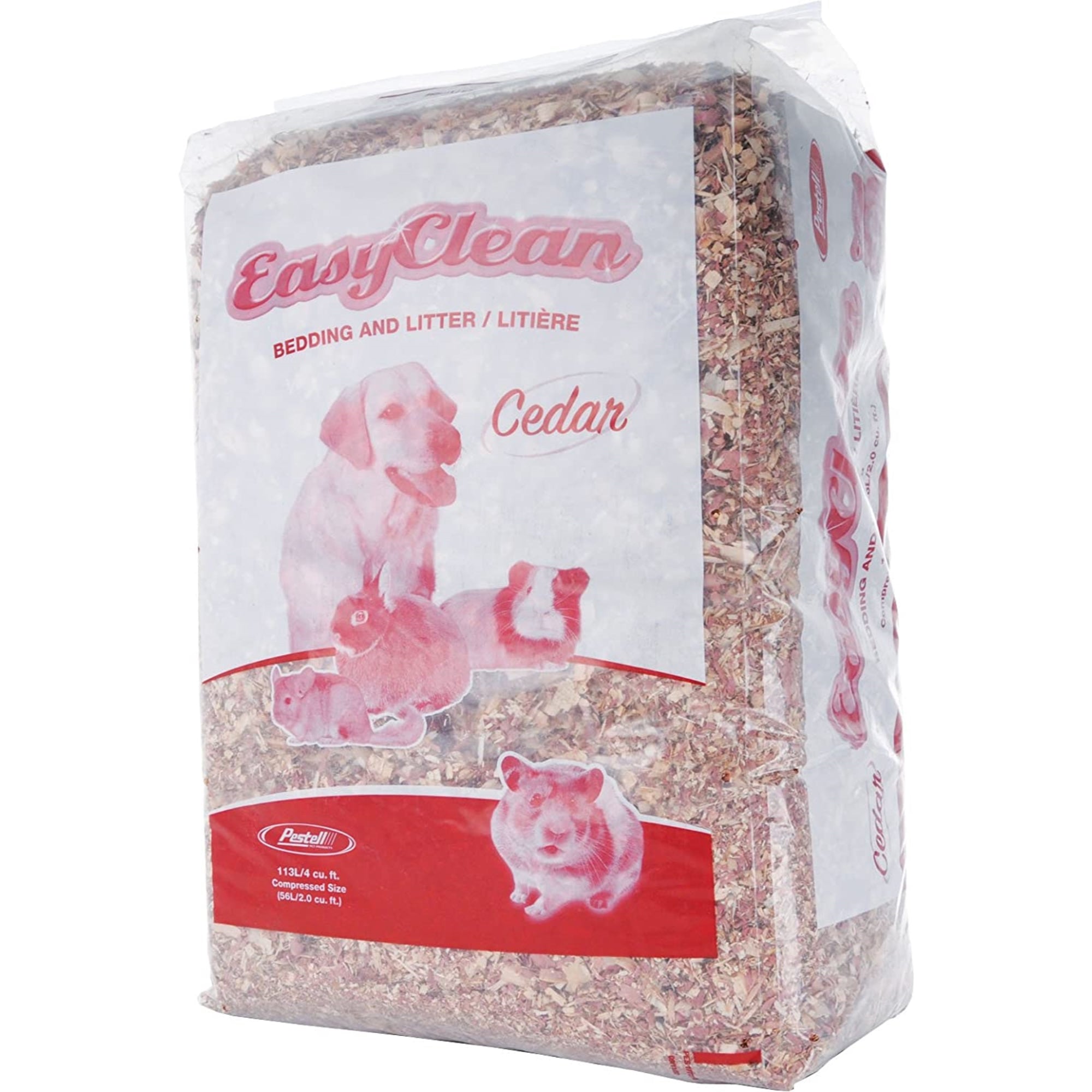Pestell Products Easy Clean Red Cedar Bedding and Litter, 113L (Covers 4 cu ft)