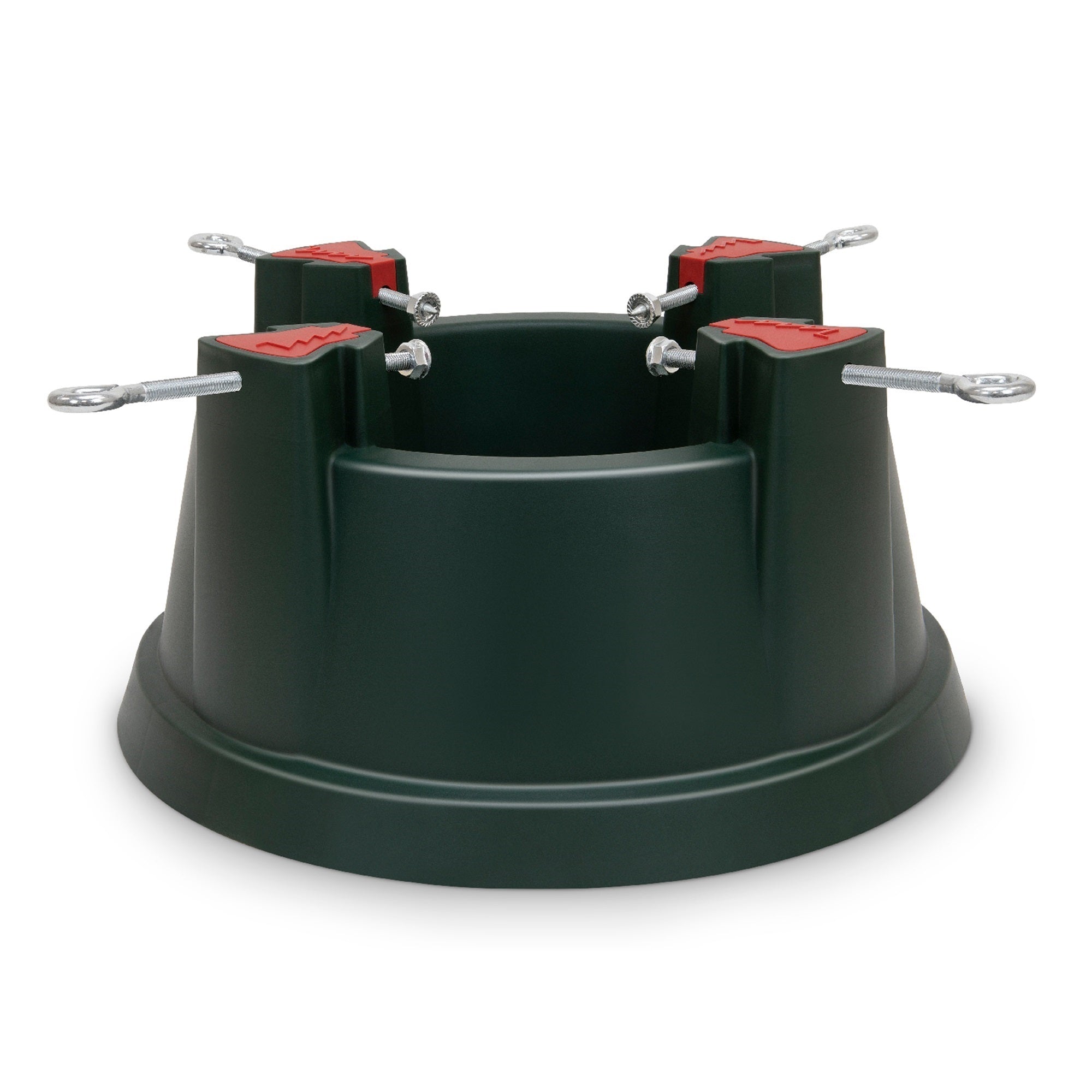 Tree Nest Plastic Castle Tree Stand for Real Christmas Trees, Medium, Green