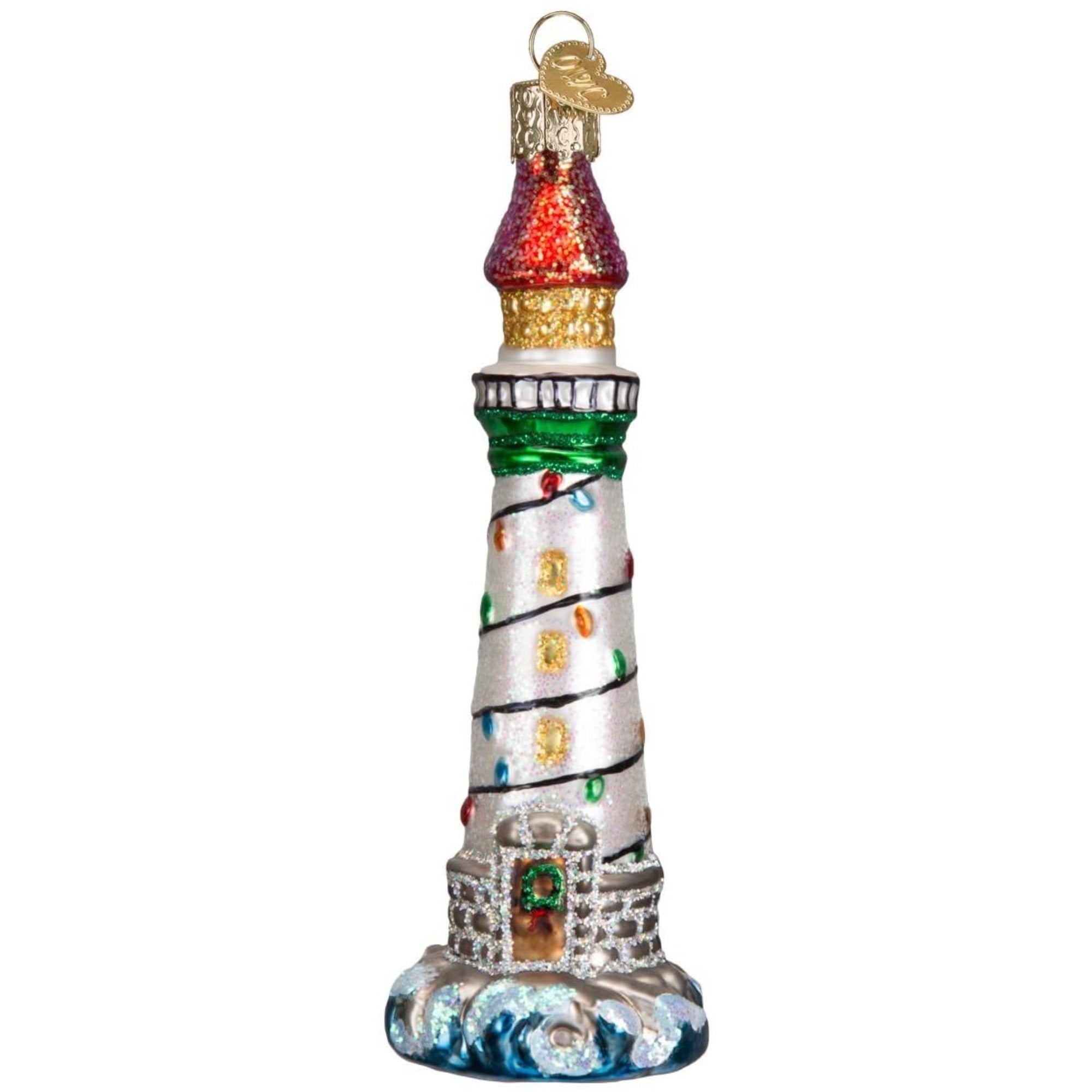 Old World Christmas Collection Glass Blown Ornaments Holiday Lighthouse