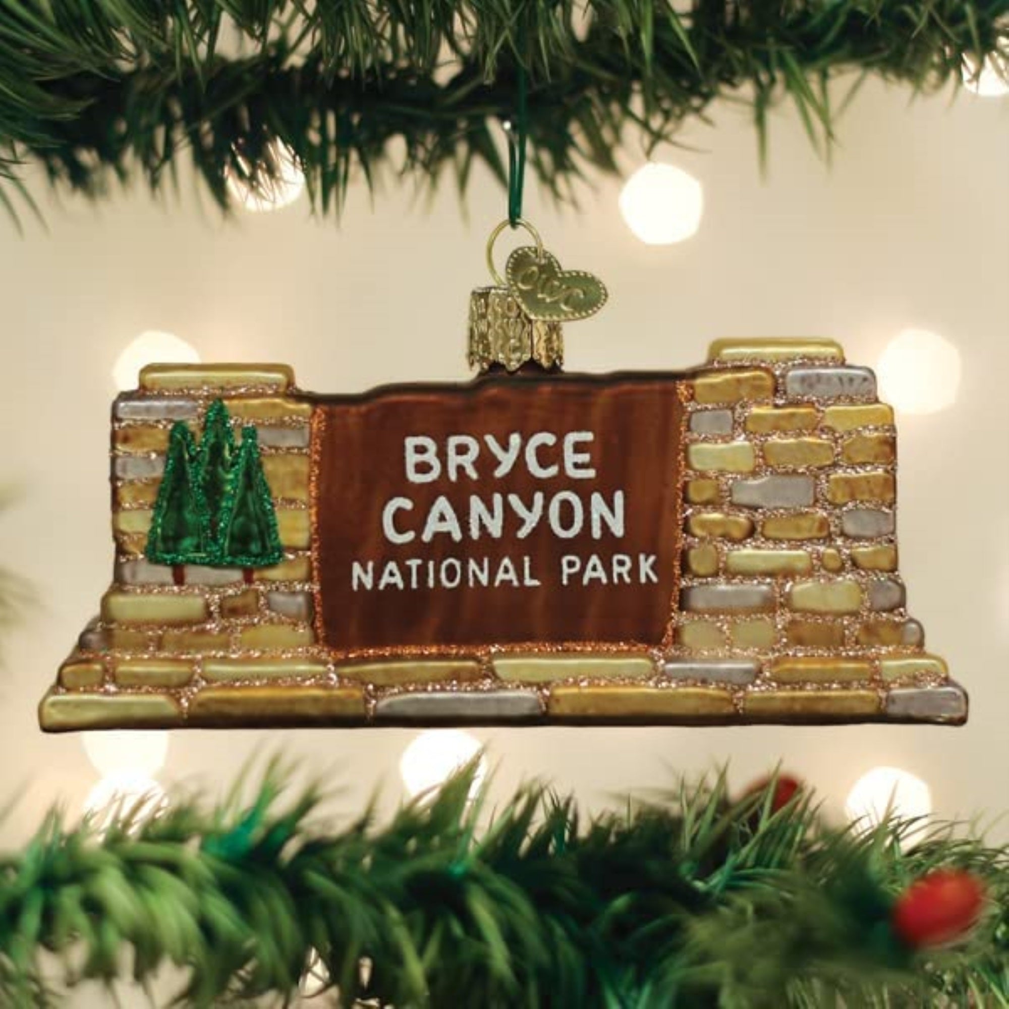 Old World Christmas Glass Blown Tree Ornament, Bryce Cannon National Park