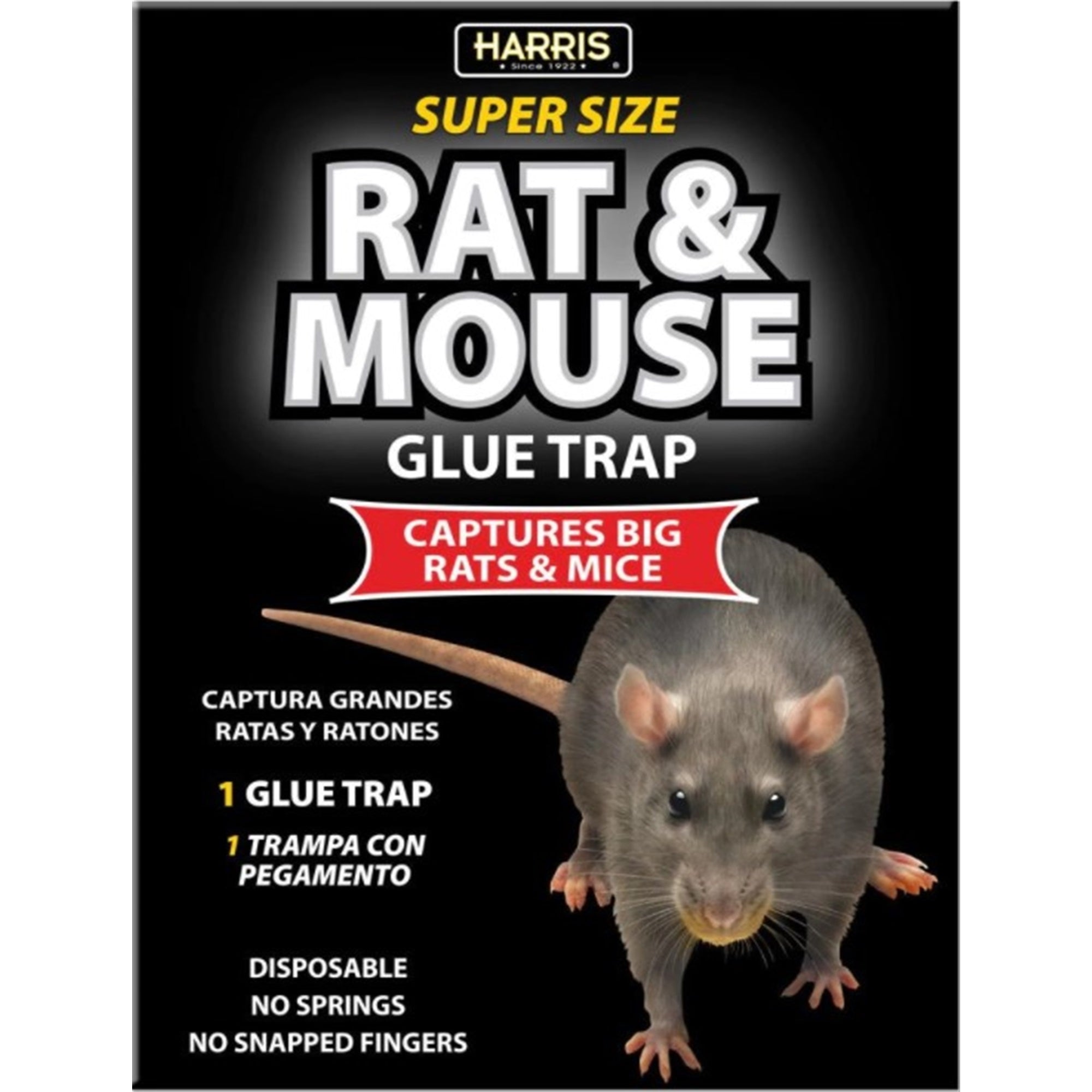 Harris Super-Size Rat and Mouse Glue Trap with Lure