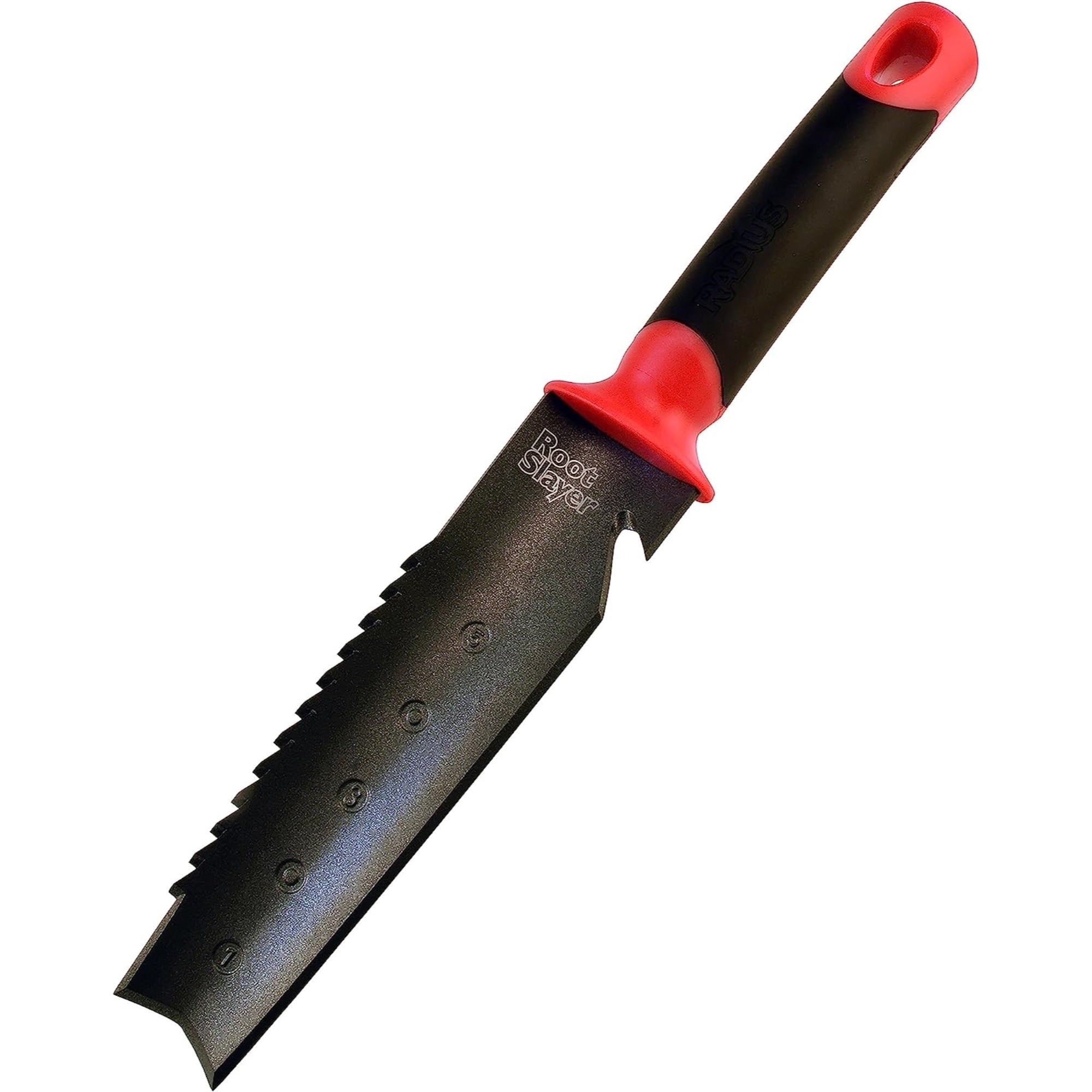 Radius Garden Root Slayer Soil Knife, Carbon Steel Blade, Ergonomic Handle, 7.5" Blade