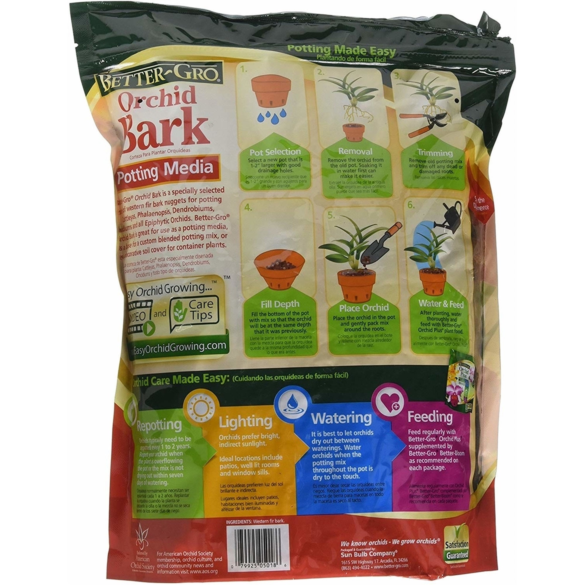 Sun Bulb Company Inc Better Gro Orchid Bark,4-Quart