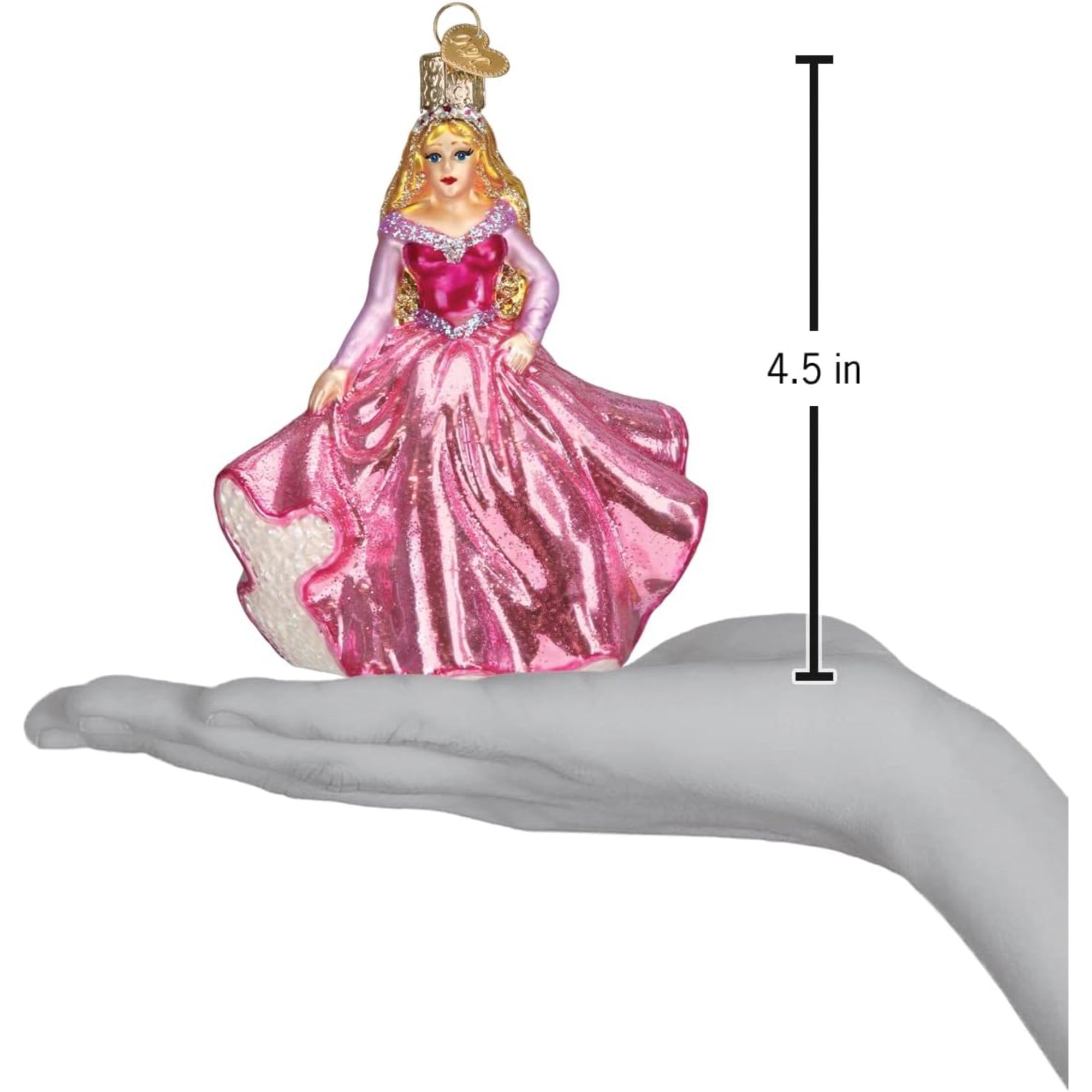 Old World Christmas Princess Glass Blown Ornament for Christmas Tree