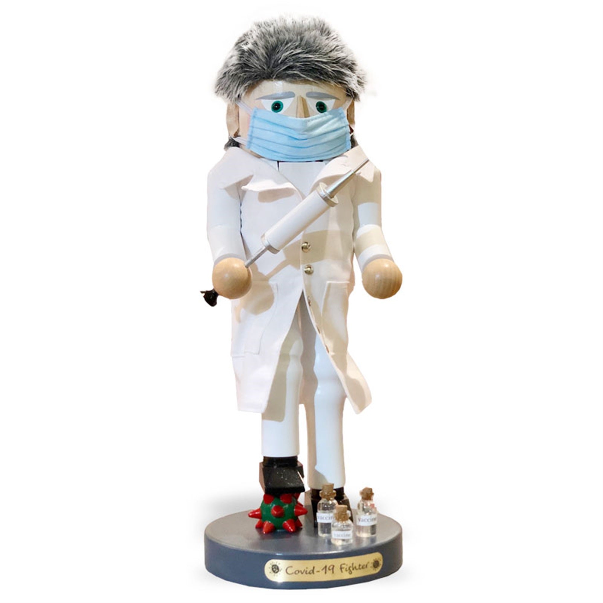 Steinbach Big Nutcracker Collection, Covid-19 Fighter, 15.75"