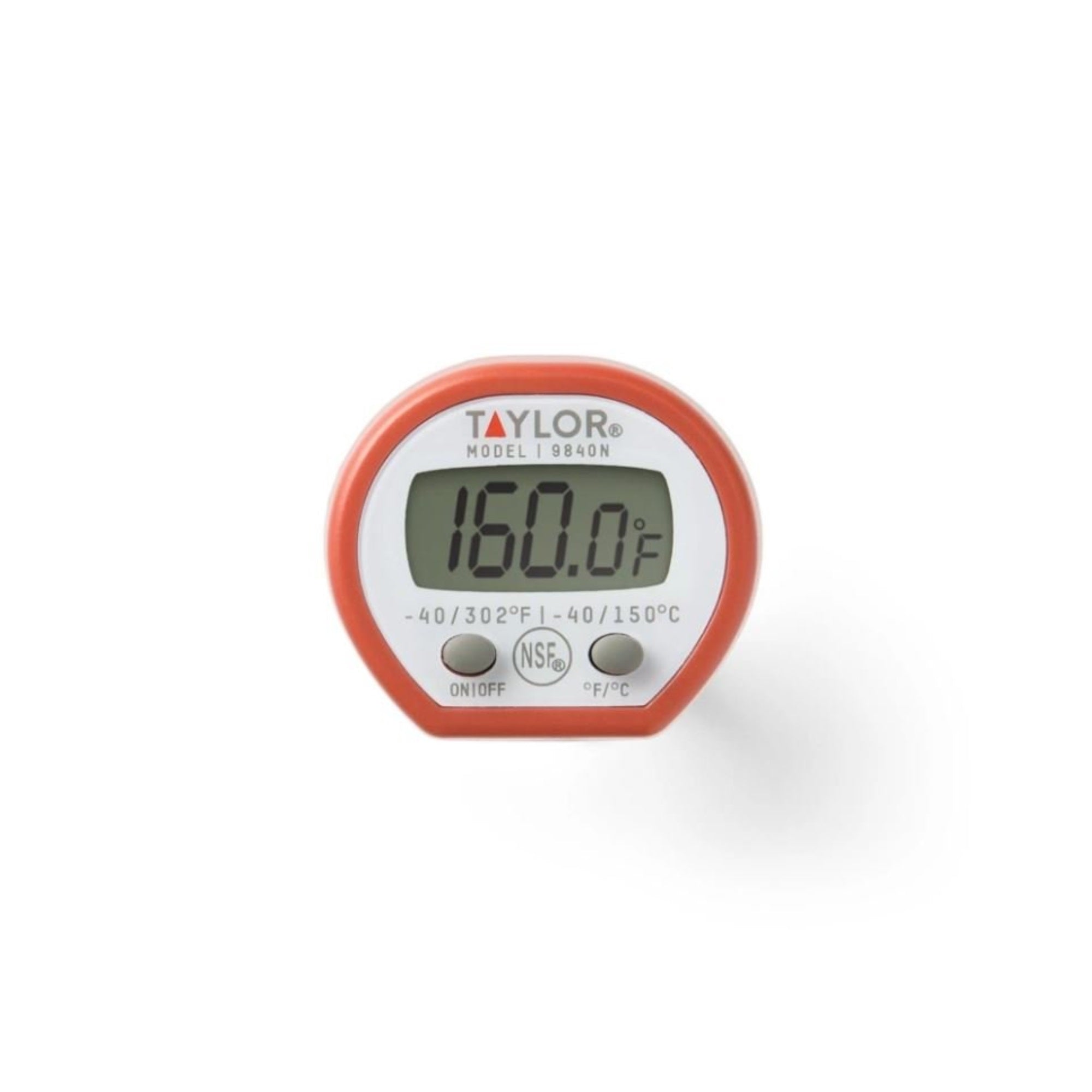 Taylor Precision Products Instant Read Digital Meat Food Grill BBQ Cooking Kitchen Thermometer, Comes with Pocket Sleeve Clip, Red