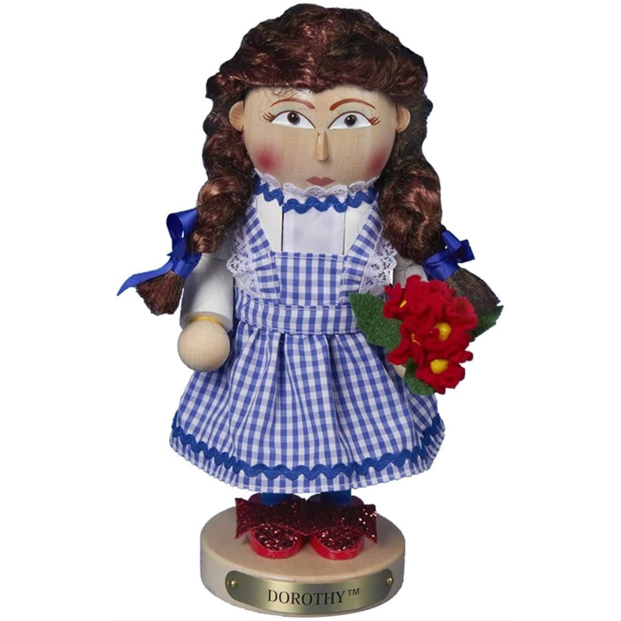 Kurt Adler Wizard of Oz, Steinbach Chubby Nutcracker Collection, Dorothy, 10"