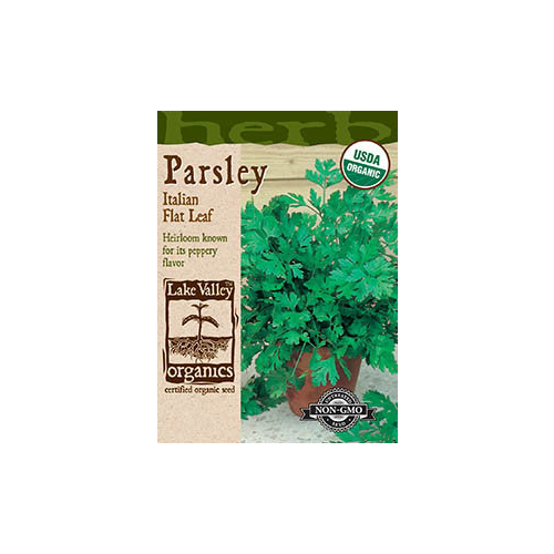 Lake Valley Seed Parsley Organic Italian Flat Leaf Heirloom Seeds, 1g