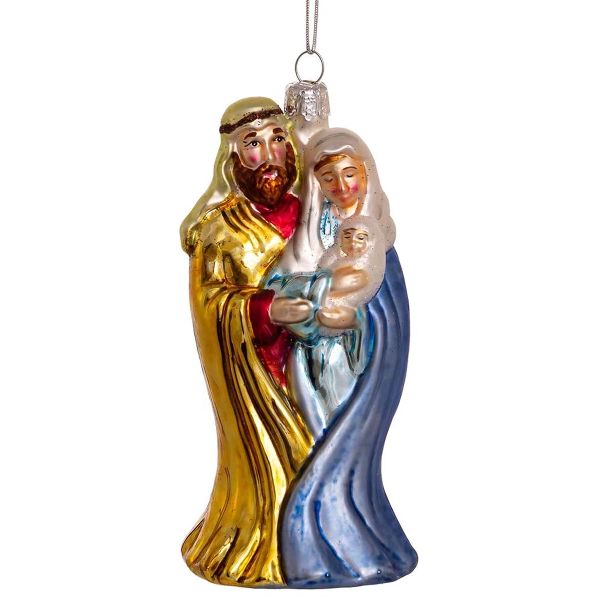 Kurt Adler Noble Gems™ Traditions Glass Holy Family Ornament