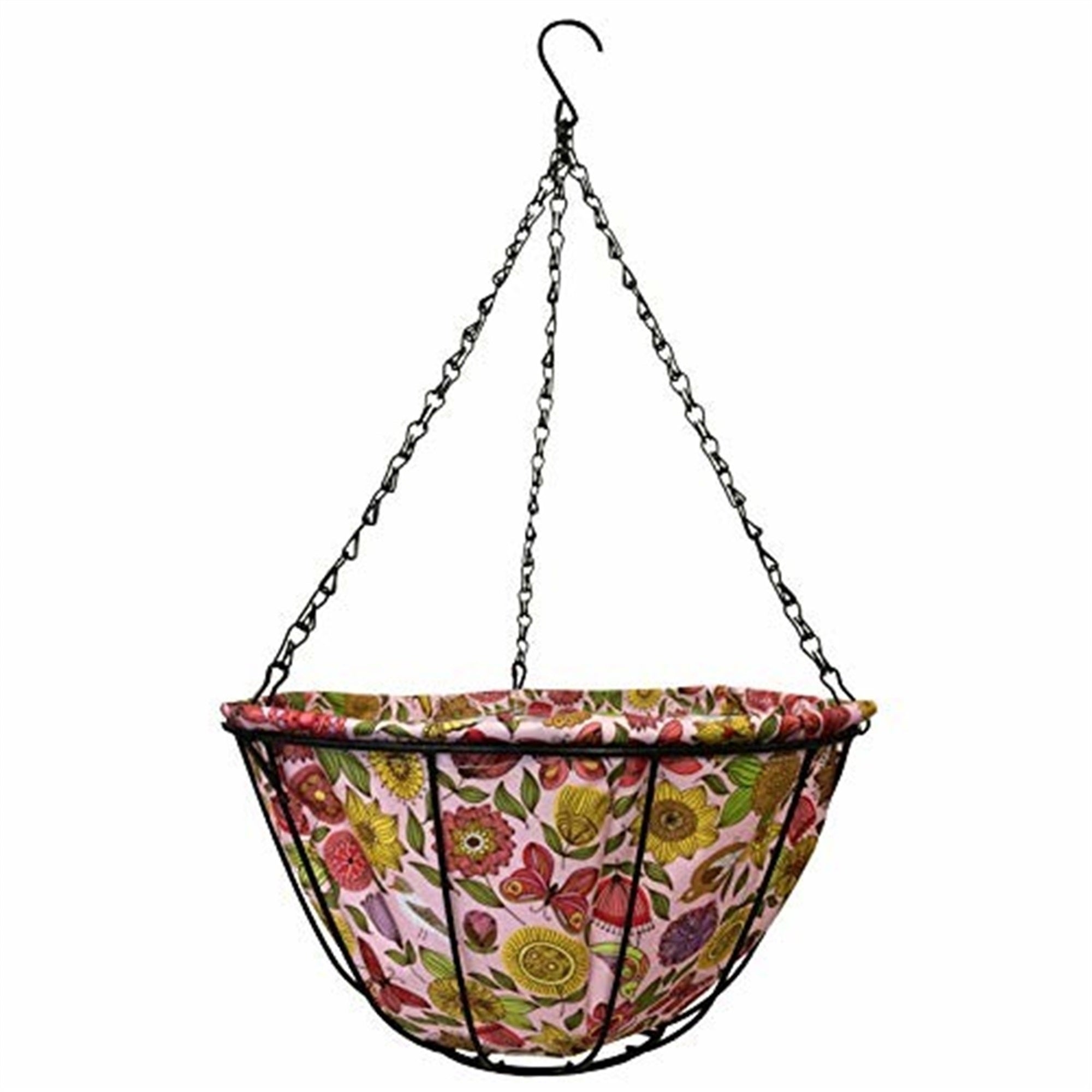 Gardener Select Hanging Basket with Fabric Coco Liner, 14"