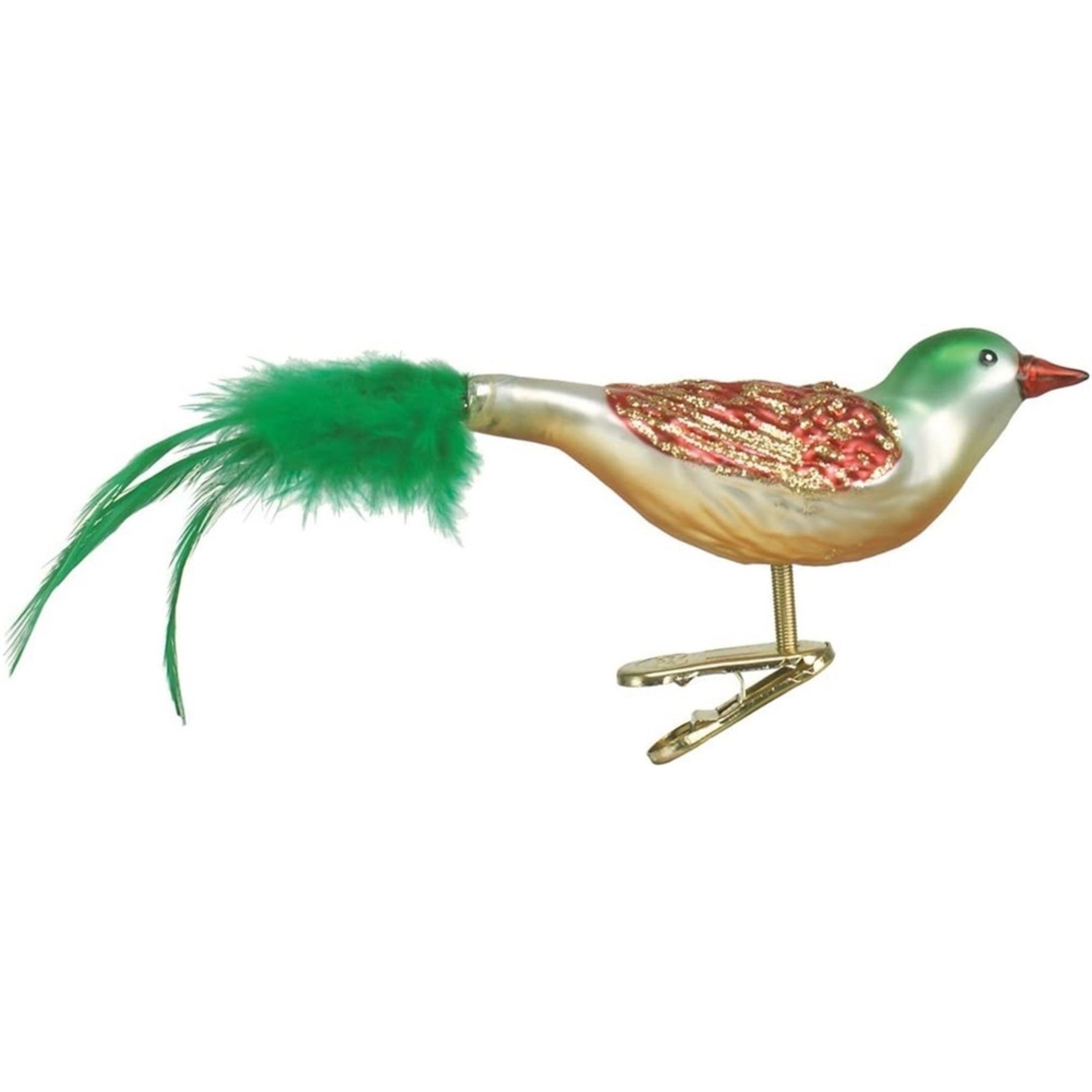 Old World Christmas Blown Glass Christmas Ornament, Christmas Bird Clip-on Ornament