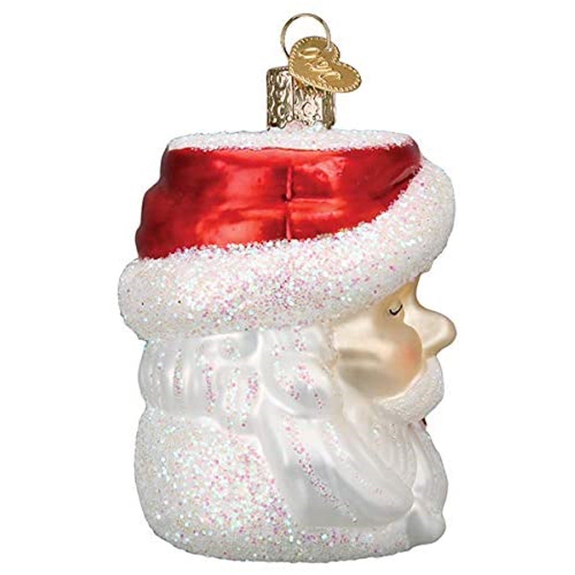 Old World Christmas Glass Blown Ornament Santa Mug