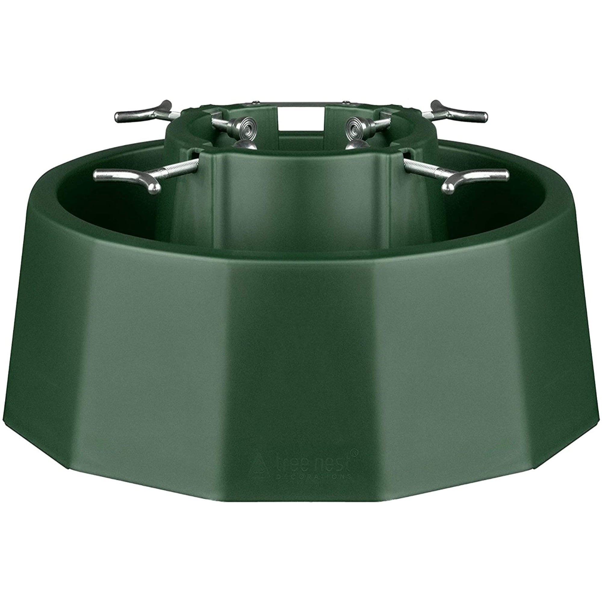Tree Nest Small Robust Tree Stand for Real Trees, Green