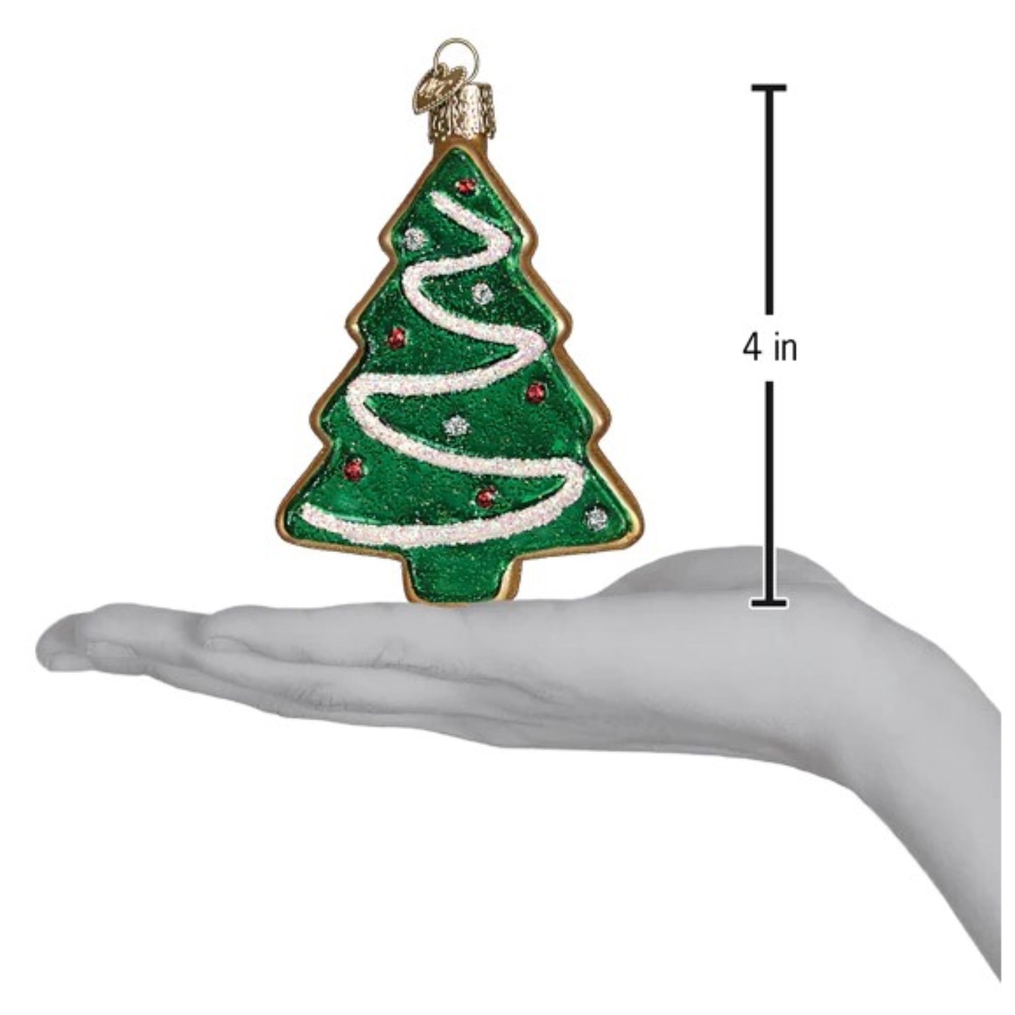 Old World Christmas Blown Glass Ornaments for Tree, Christmas Tree Sugar Cookie