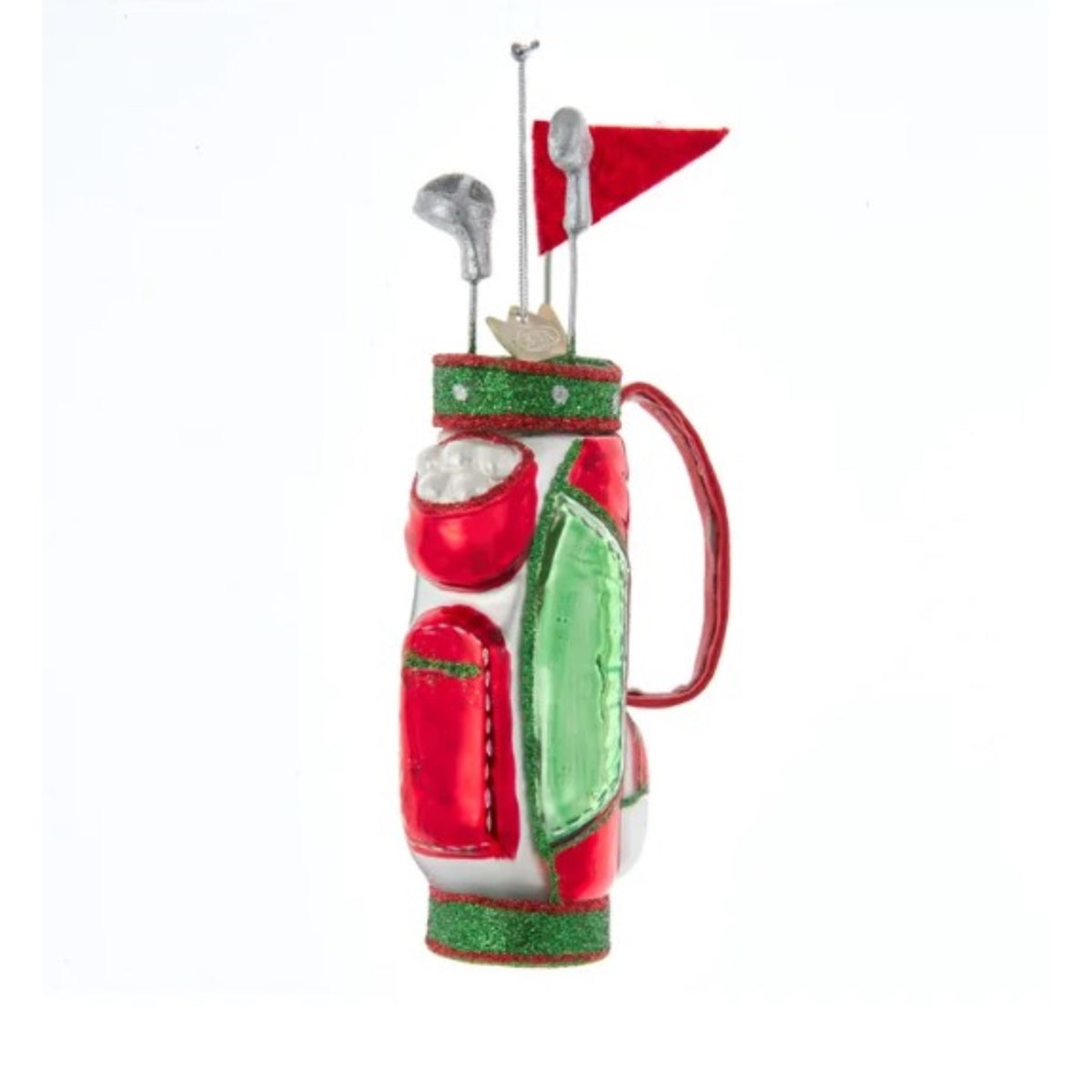 Kurt Adler Noble Gems Glass Golf Club Christmas Tree Ornament