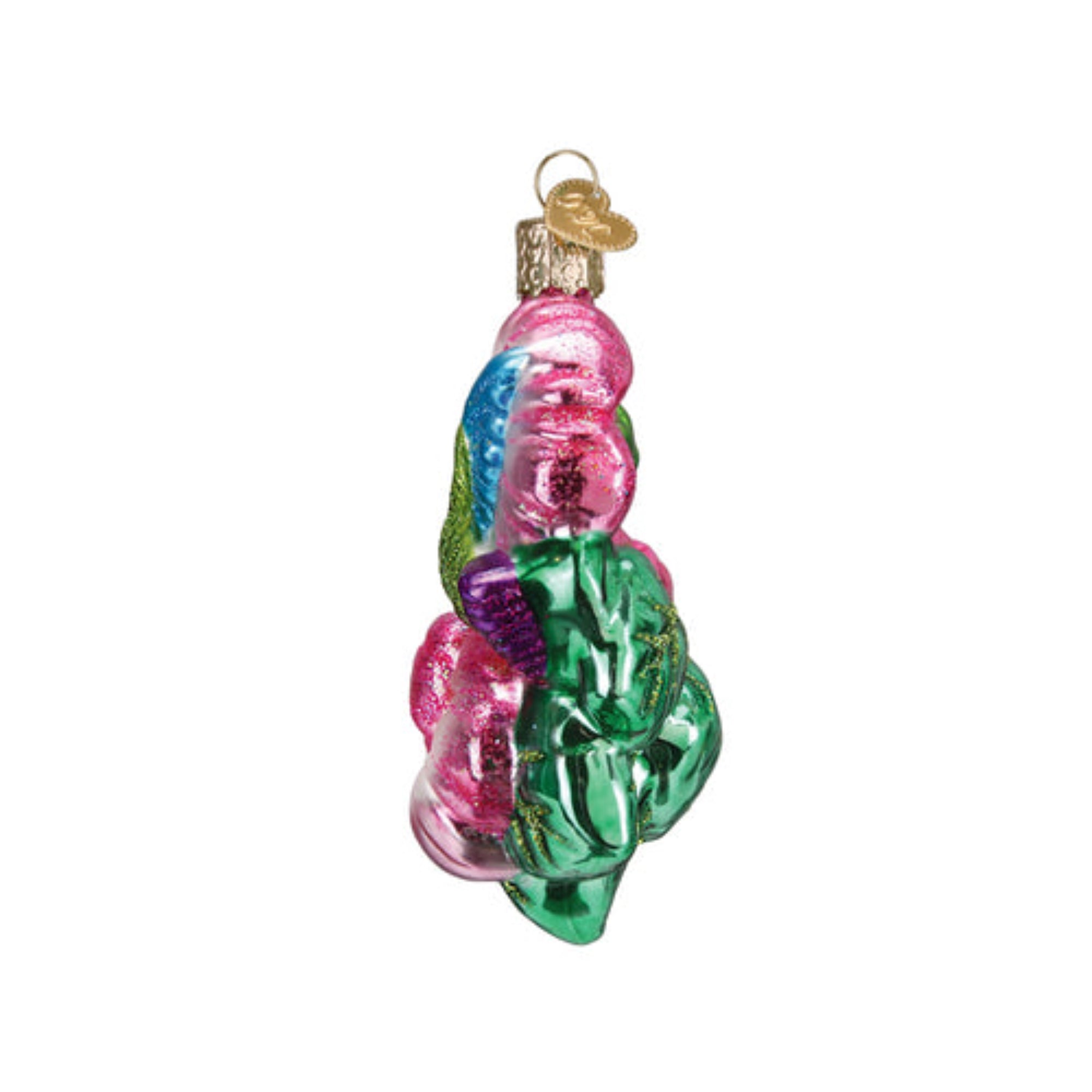 Old World Christmas Magnificent Hummingbird Blown Glass Holiday Ornament For Tree
