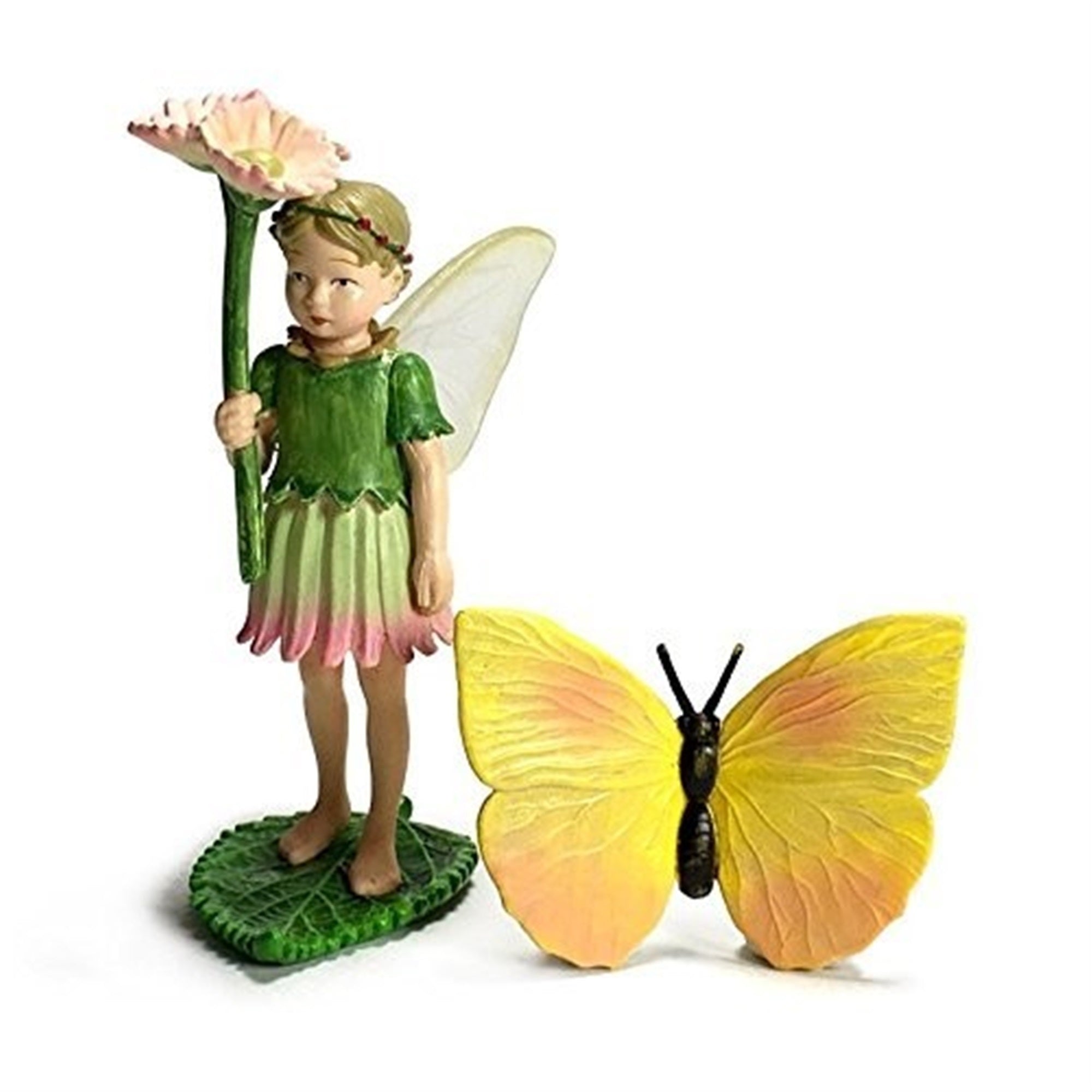 Flower Fairies Secret Garden Daisy Fairy w/ Butterfly