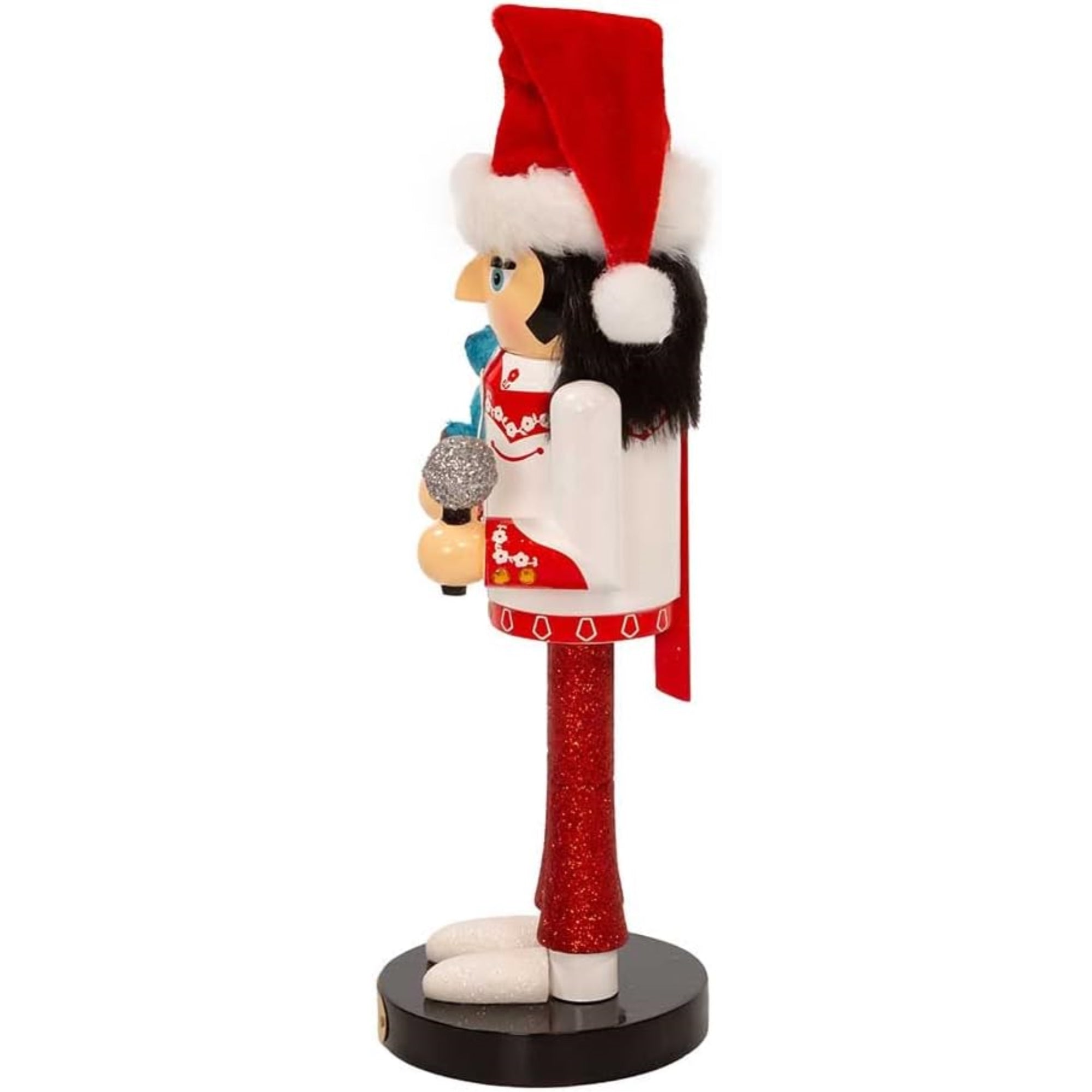 Kurt Adler Elvis Presley with Teddy Bear Nutcracker, Multicolored, 10"
