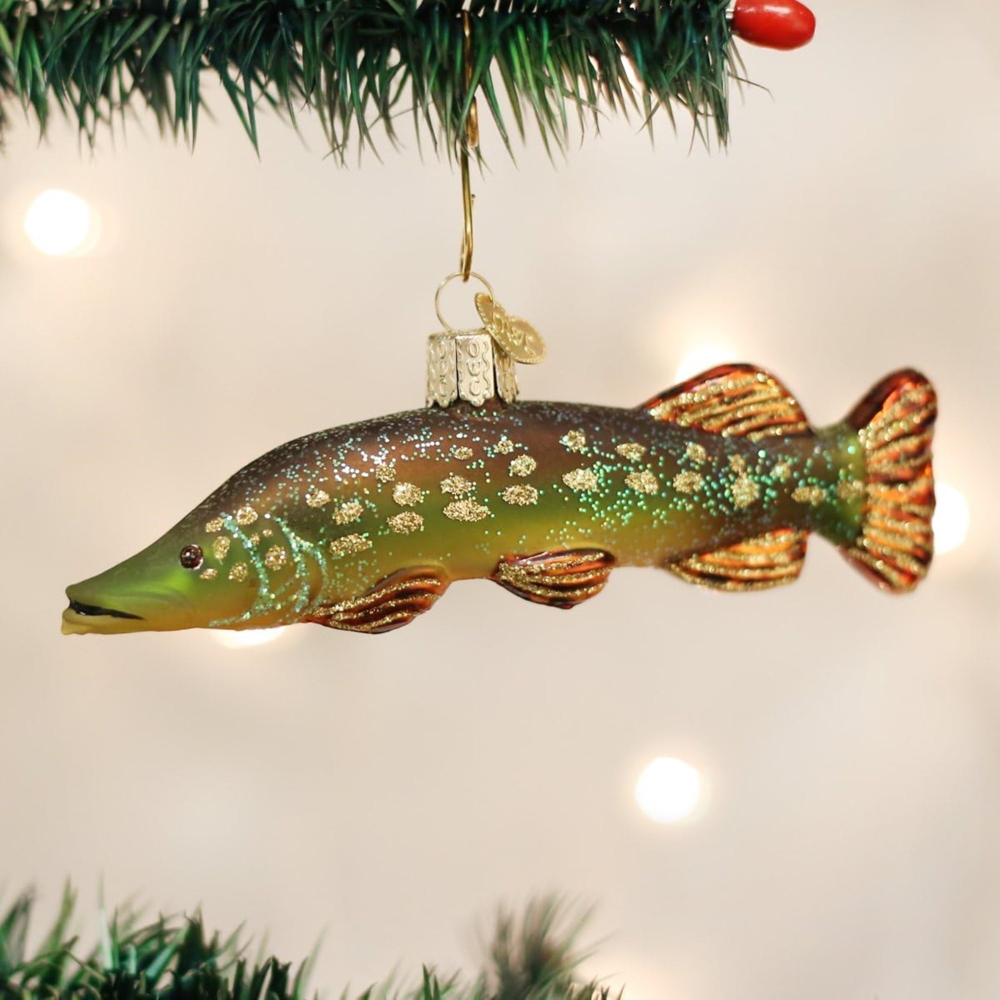 Old World Christmas Pike Ornament Glass Ornaments for Christmas Tree