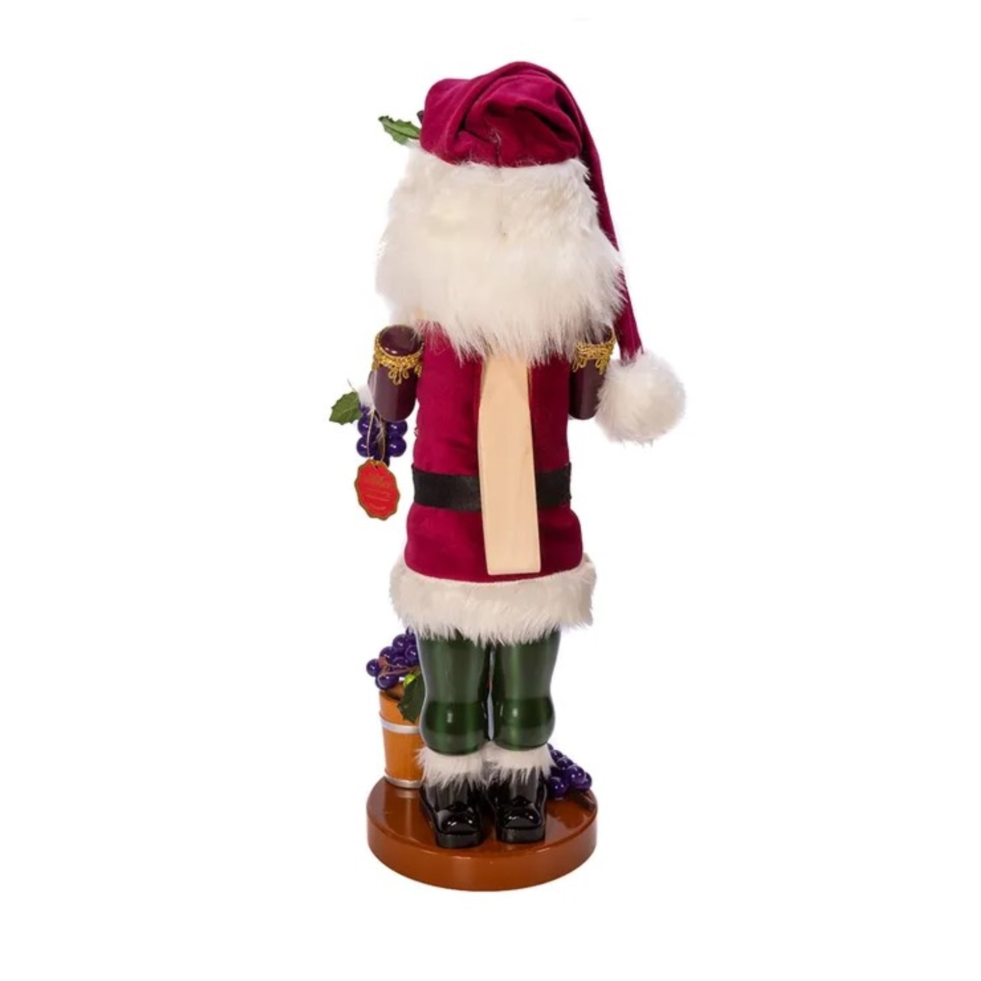 Kurt Adler Hollywood Nutcrackers, The North American Santa Series, 3rd in the Series, Winemaker Nutcracker, 18.25”