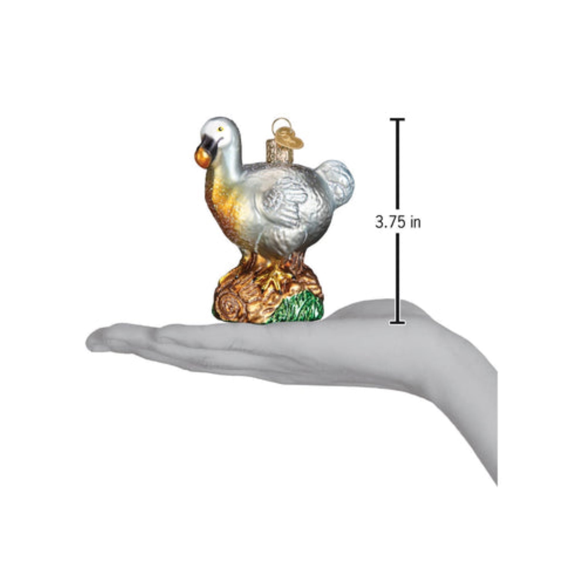 Old World Christmas Blown Glass DoDo Bird Ornament