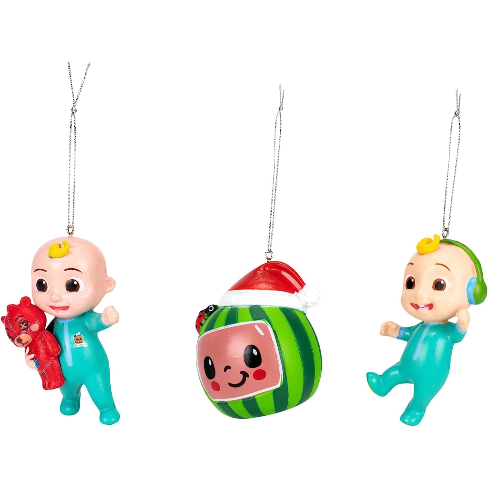 Kurt Alder Cocomelon Blow Mold Ornament Set 3-Piece Set, 3"