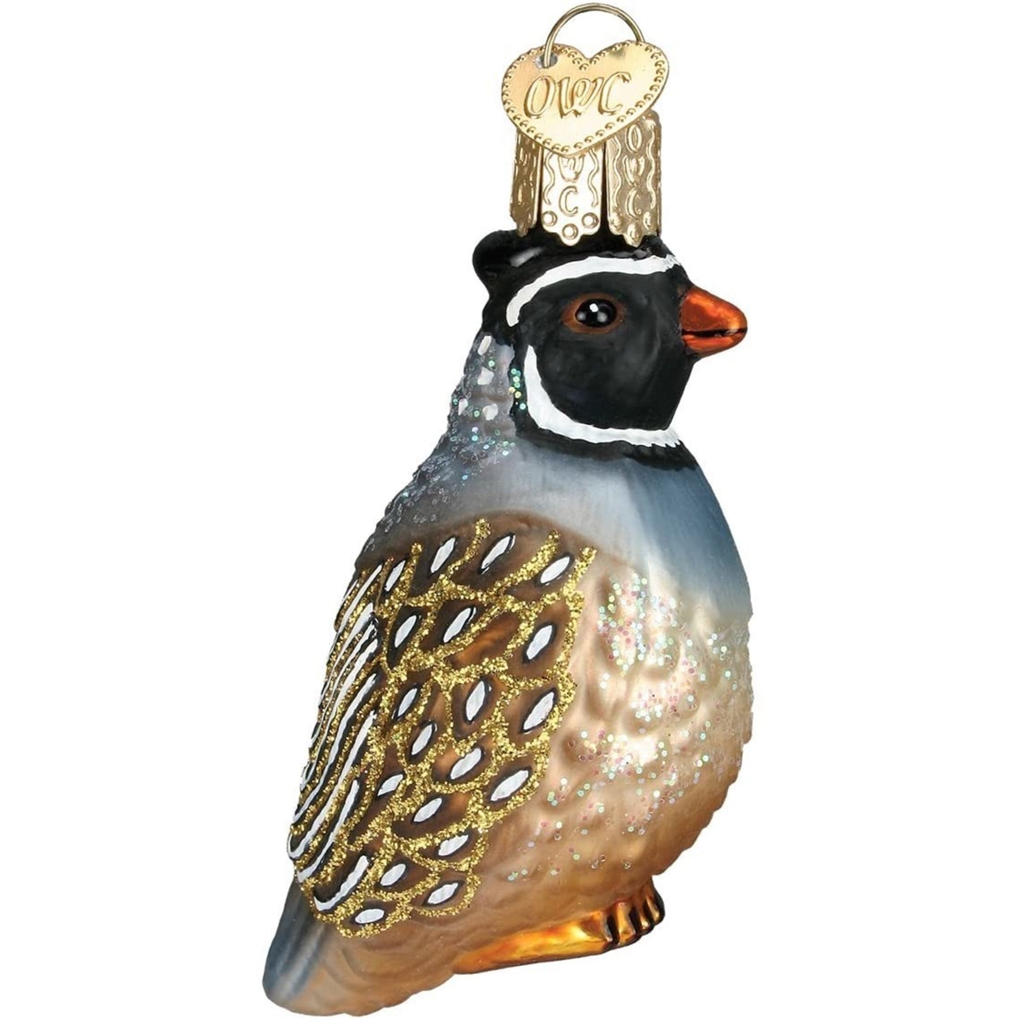 Old World Christmas Glass Blown Partridge Ornament