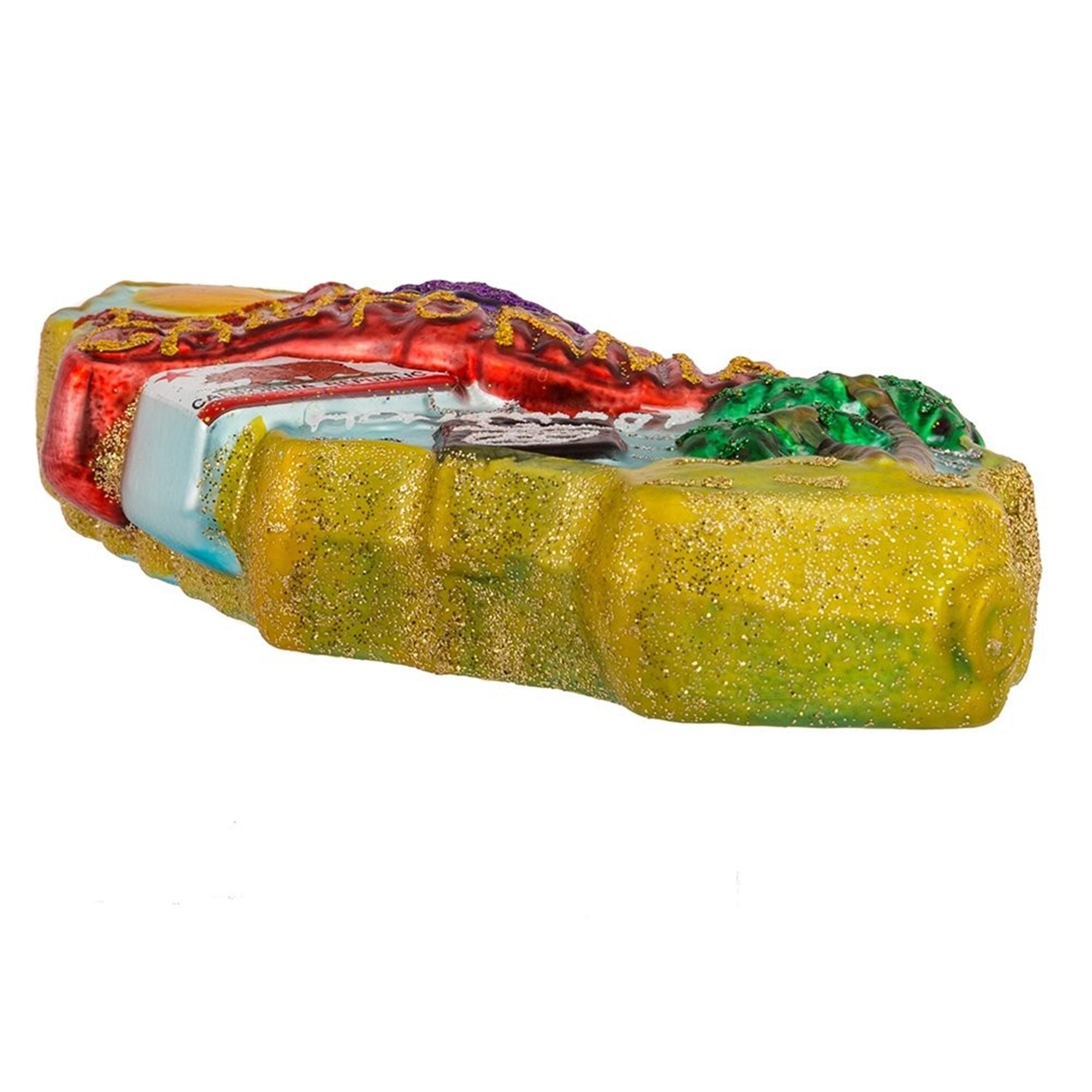Kurt Adler California Glass Ornament, 6-1/2-Inch
