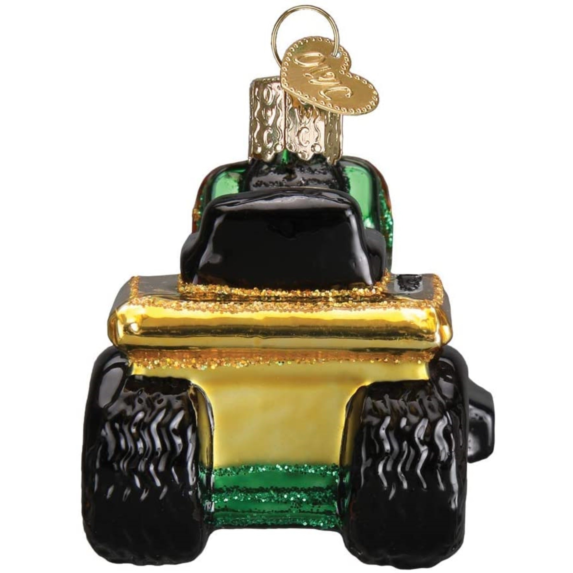 Old World Christmas Glass Blown Tree Ornament, Riding Lawn Mower