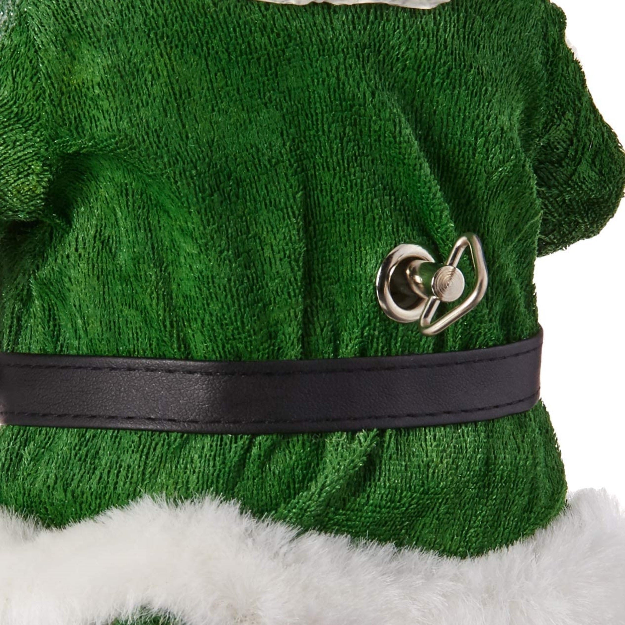 Kurt S. Adler Fabriché Musical Irish Gift Box and Sign Santa Christmas Figurine, 10.5"