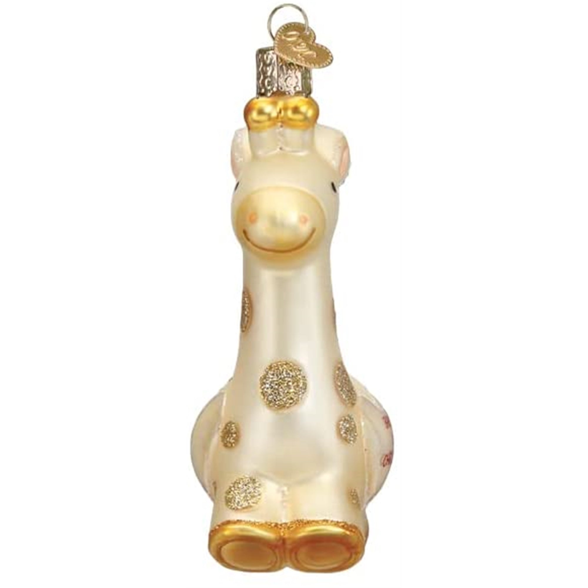 Old World Christmas Hanging Glass Tree Ornament, Baby's First Christmas Giraffe