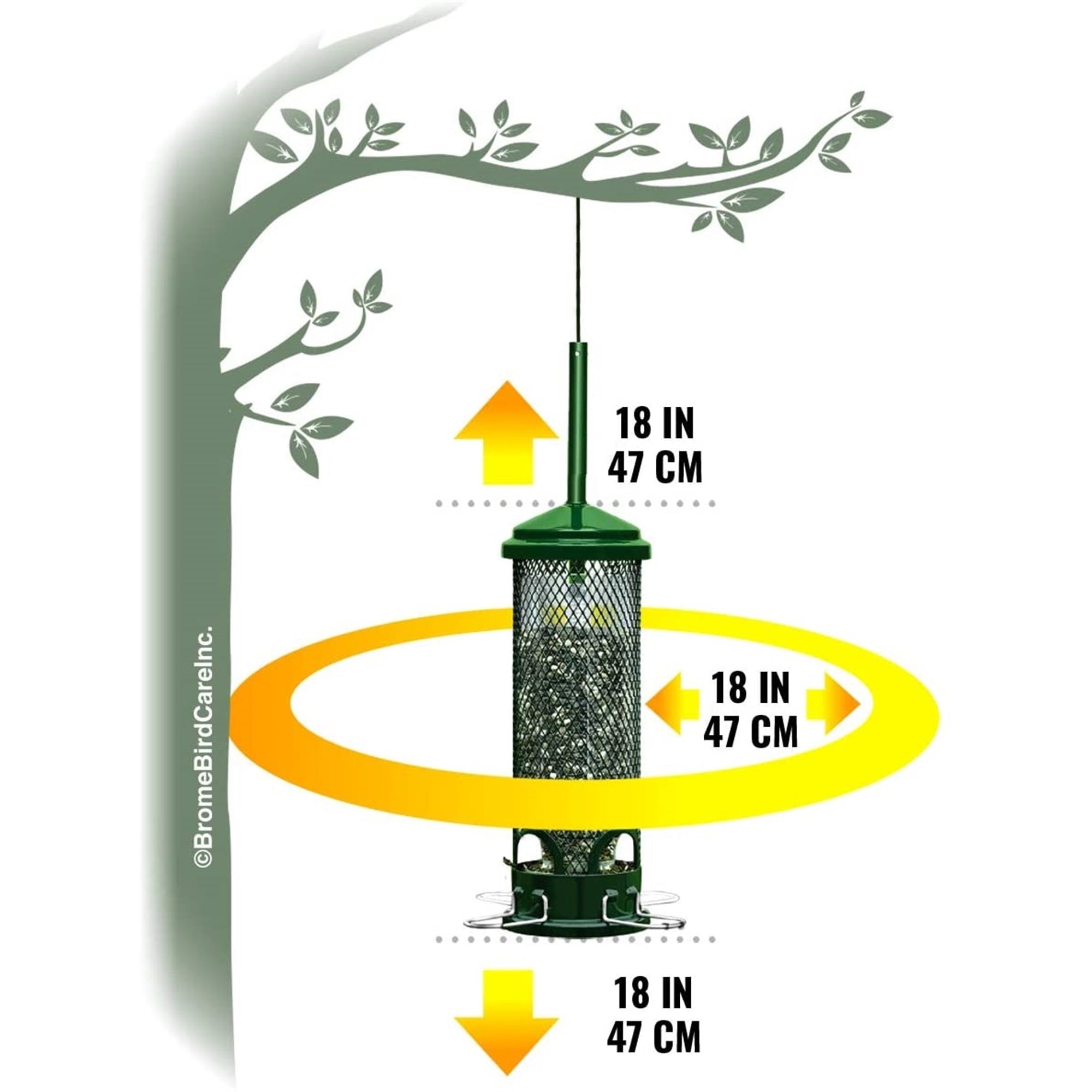 Brome Squirrel Buster Mini Bird Feeder, Squirrel Proof