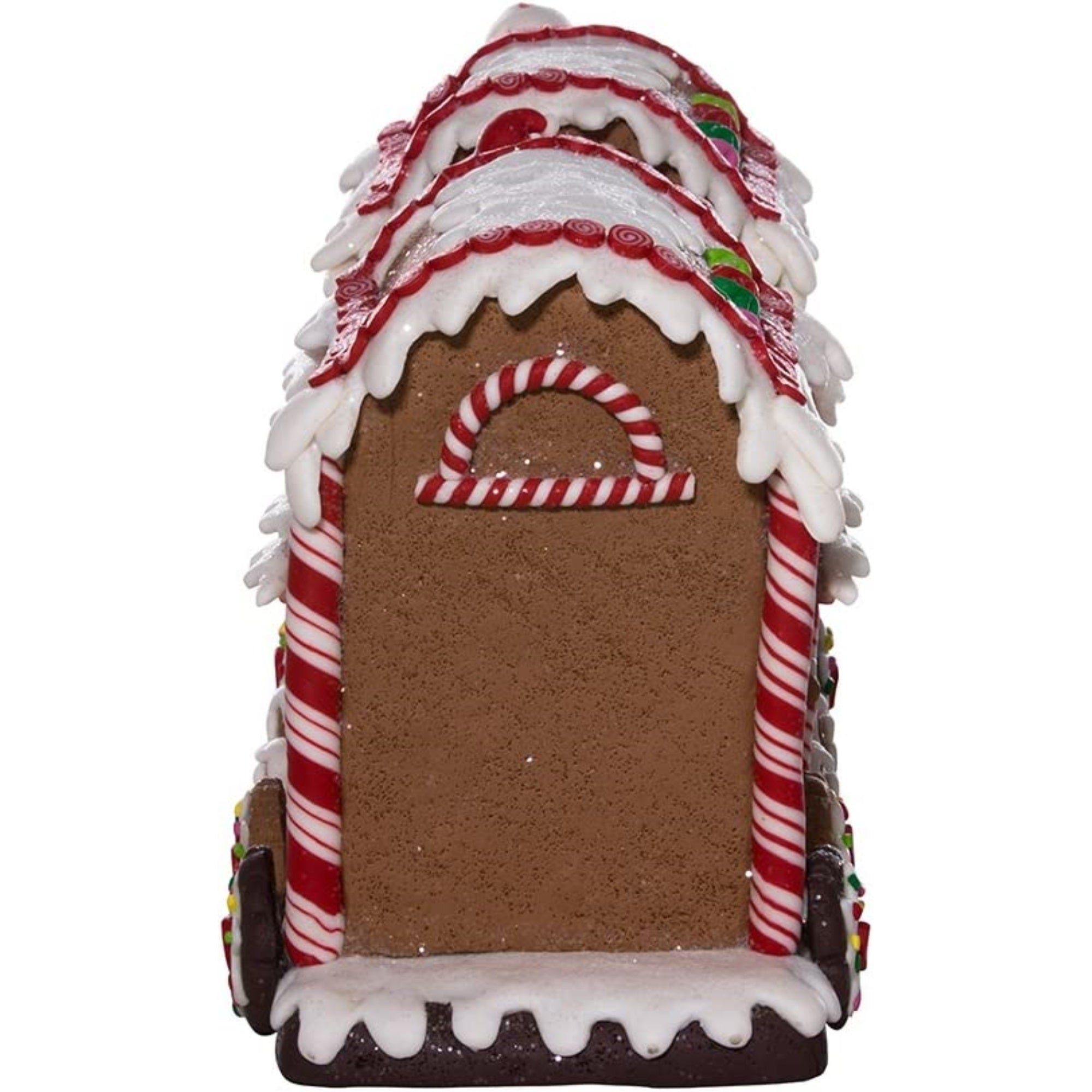 Kurt Adler Battery-Operated Gingerbread Christmas LED Train Table Piece, 19.5"
