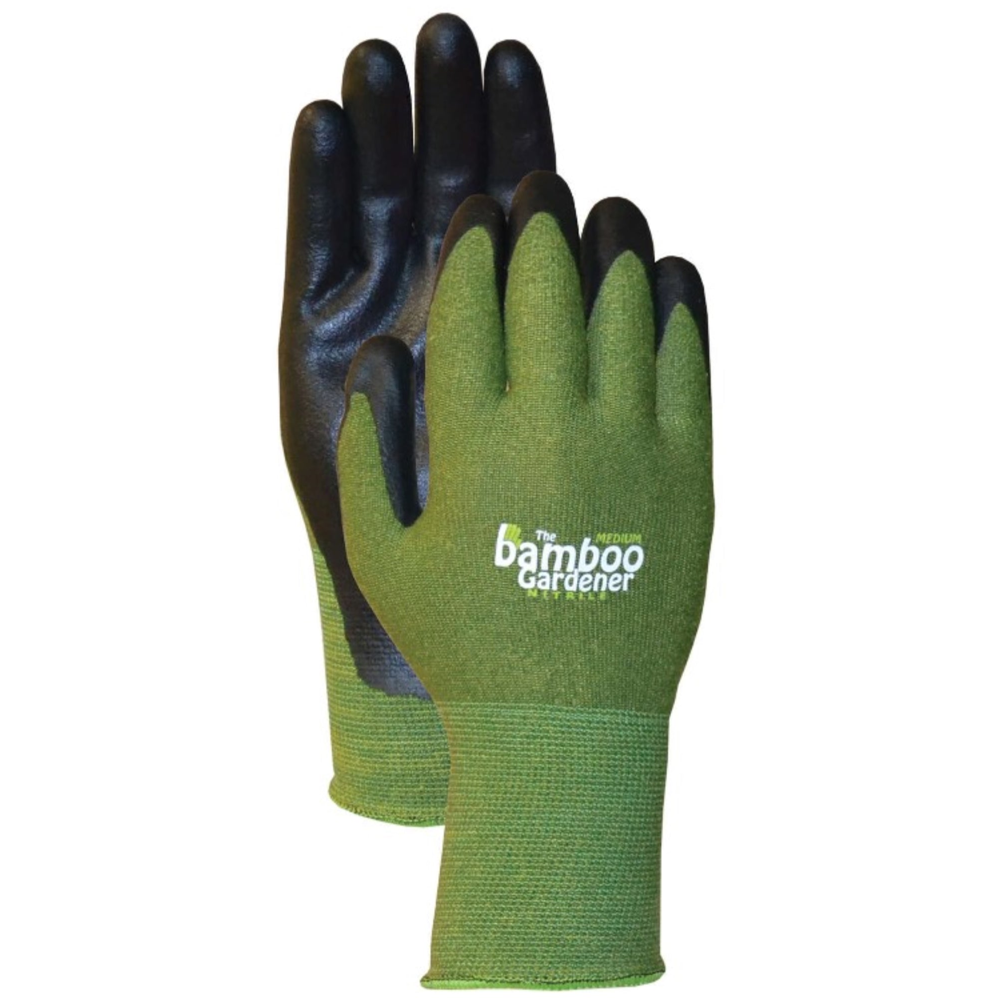 Bellingham by Radians Bamboo Gardener Nitrile Palm Glove, Green