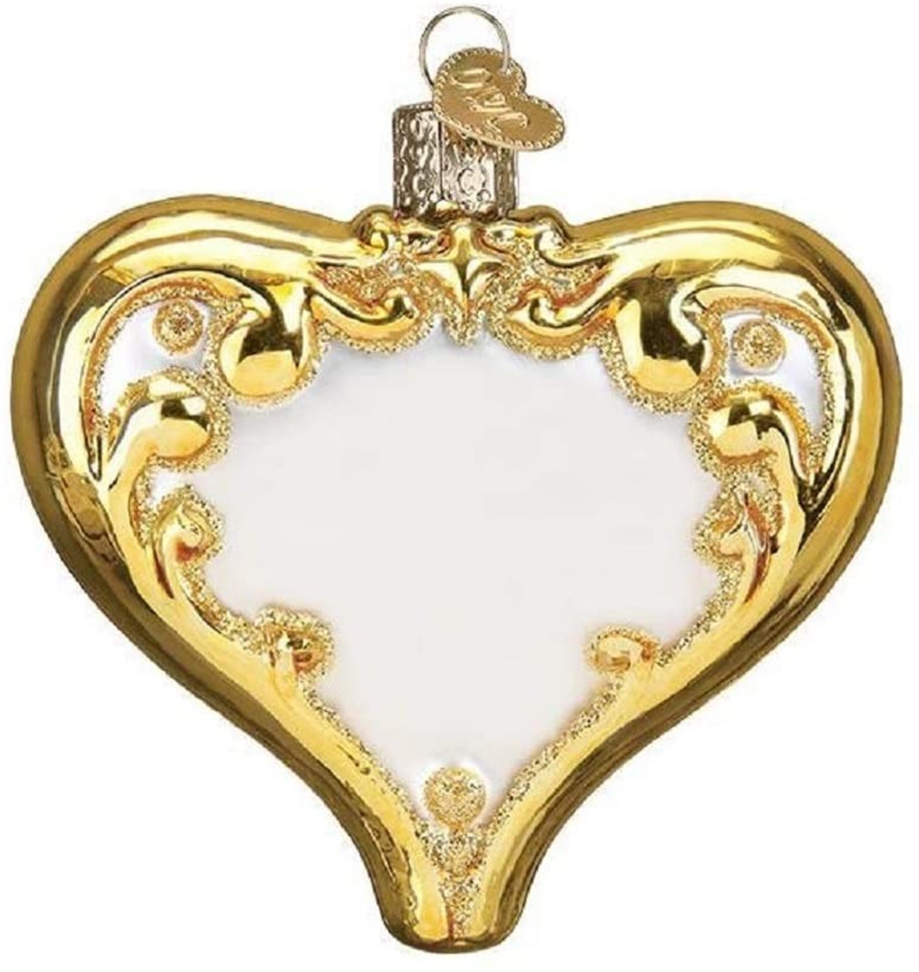 Old World Christmas Blown Glass Christmas Ornament, 50th Anniversary Heart