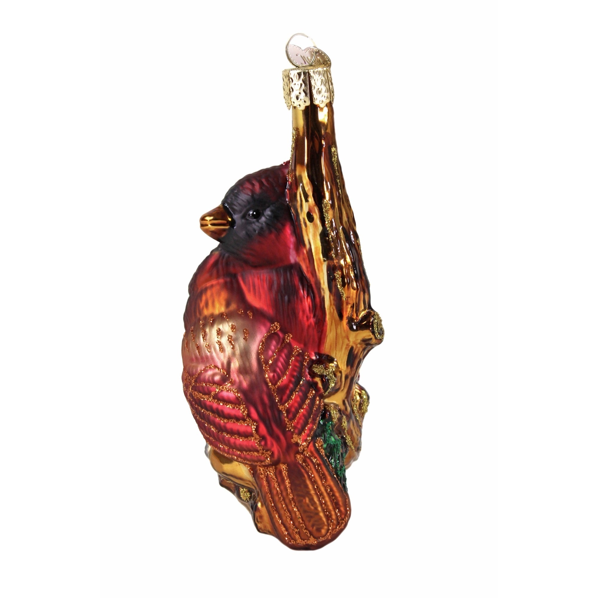 Old World Christmas Glass Blown Ornament, Pair of Cardinals