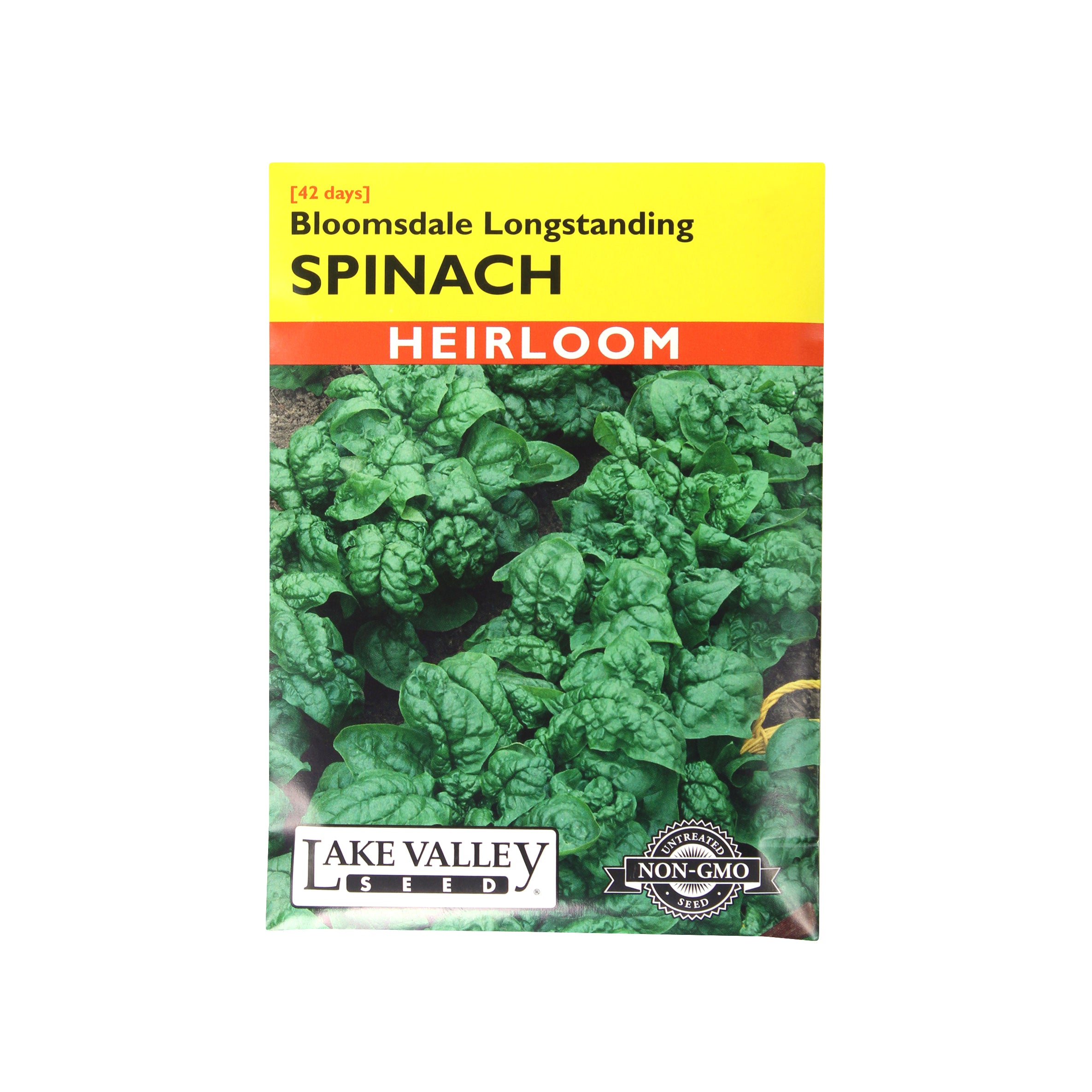 Lake Valley Seed Spinach, Bloomsdale Longstanding, 4g