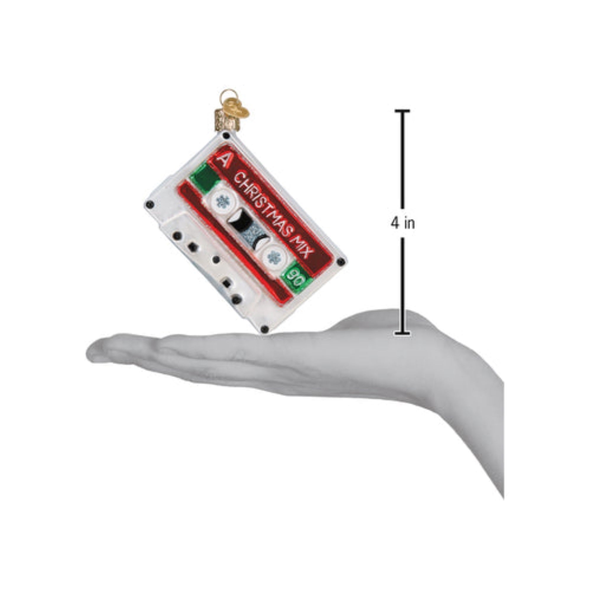 Old World Christmas Christmas Mixtape Blown Glass Holiday Ornament For Tree