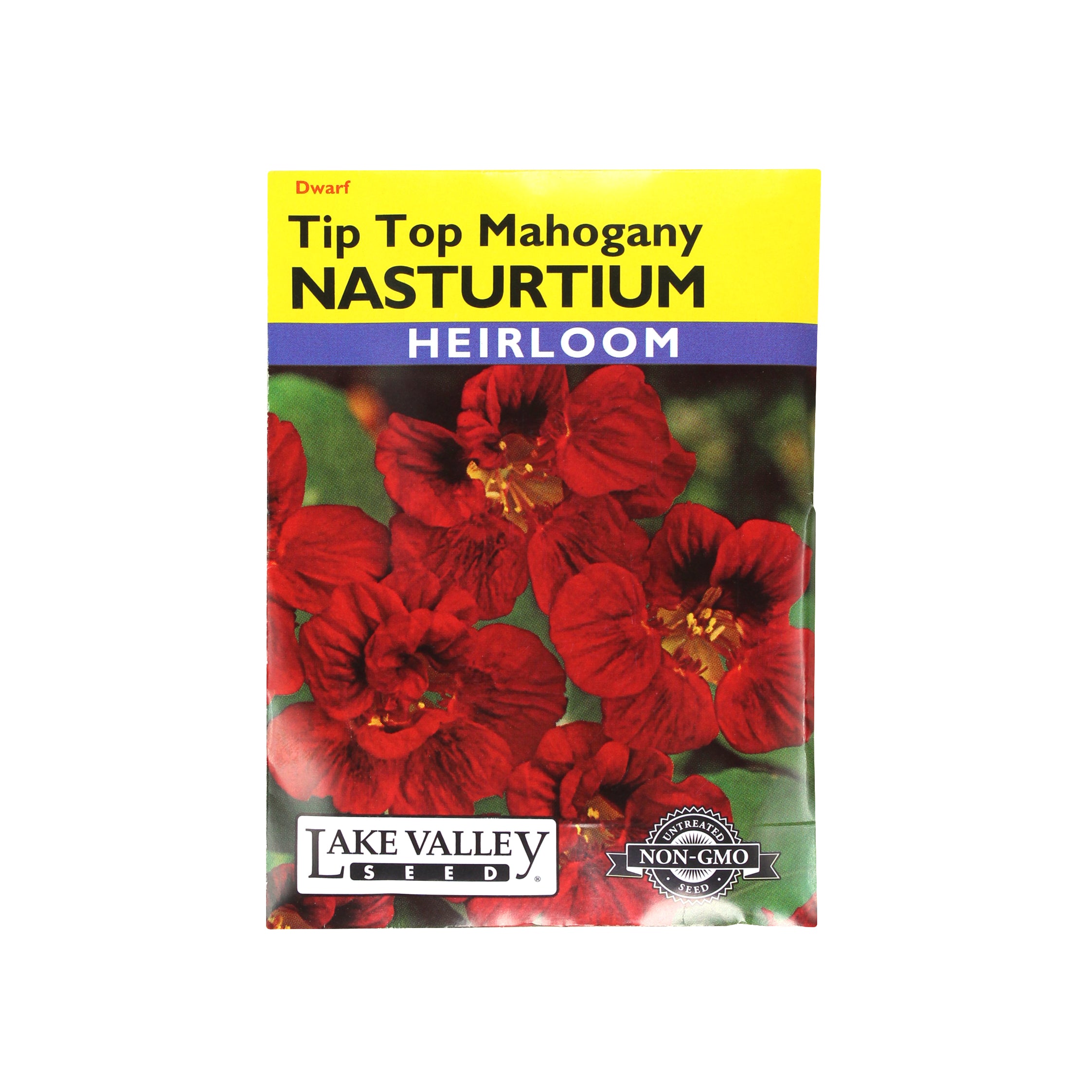 Lake Valley Seed Nasturtium, Tip Top Mahogany Heirloom, 2g
