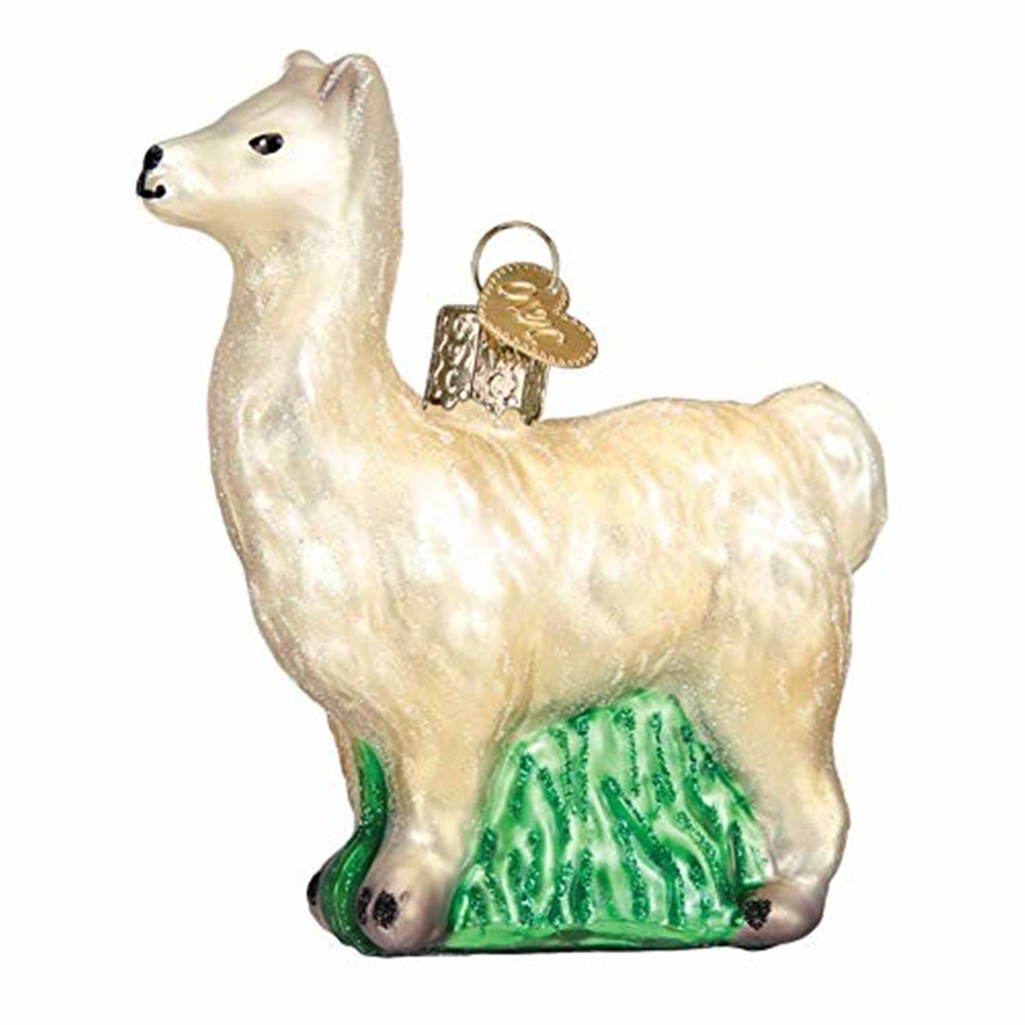 Old World Christmas Blown Glass Christmas Ornament, Llama