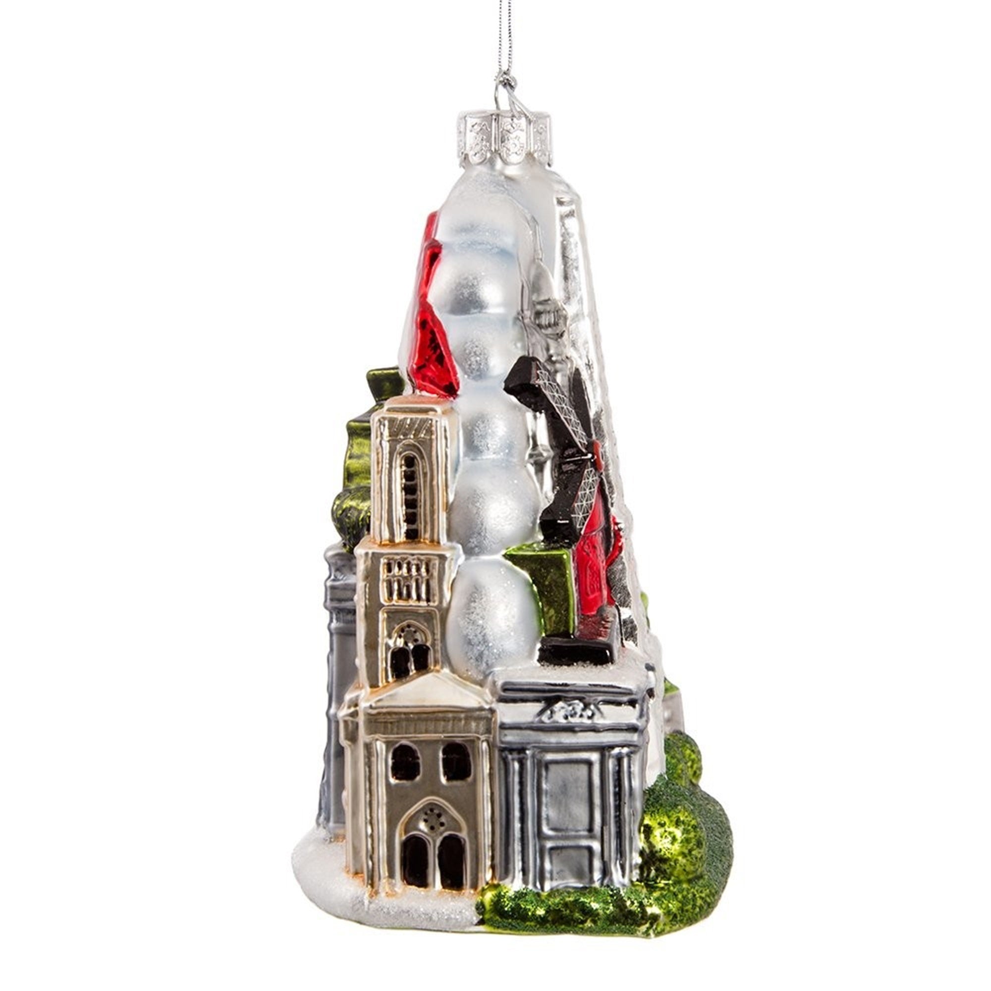 Kurt Adler Glass Paris City Christmas Tree Ornament, 5"