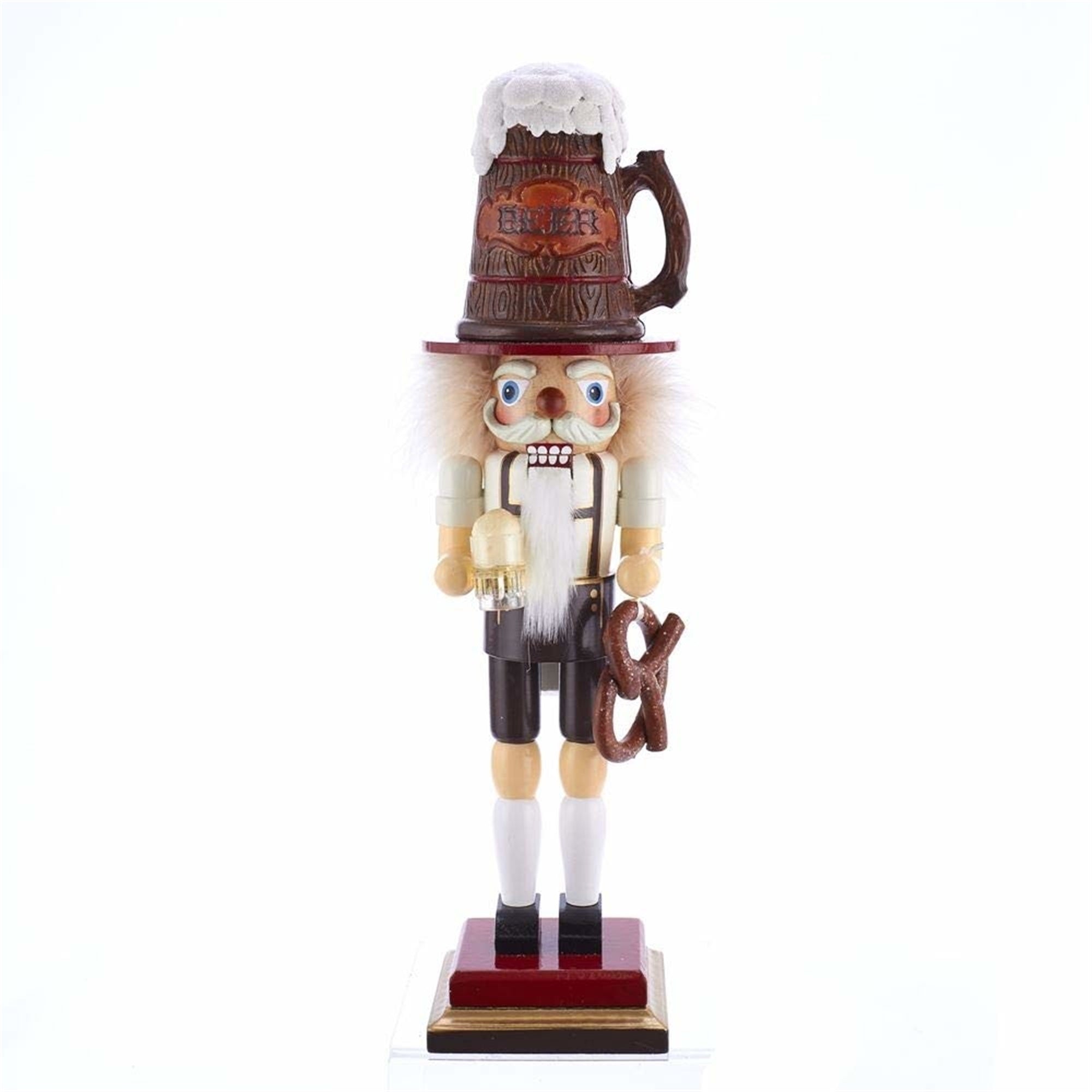 Kurt Adler Hollywood Beer and Pretzel Nutcracker, 15"