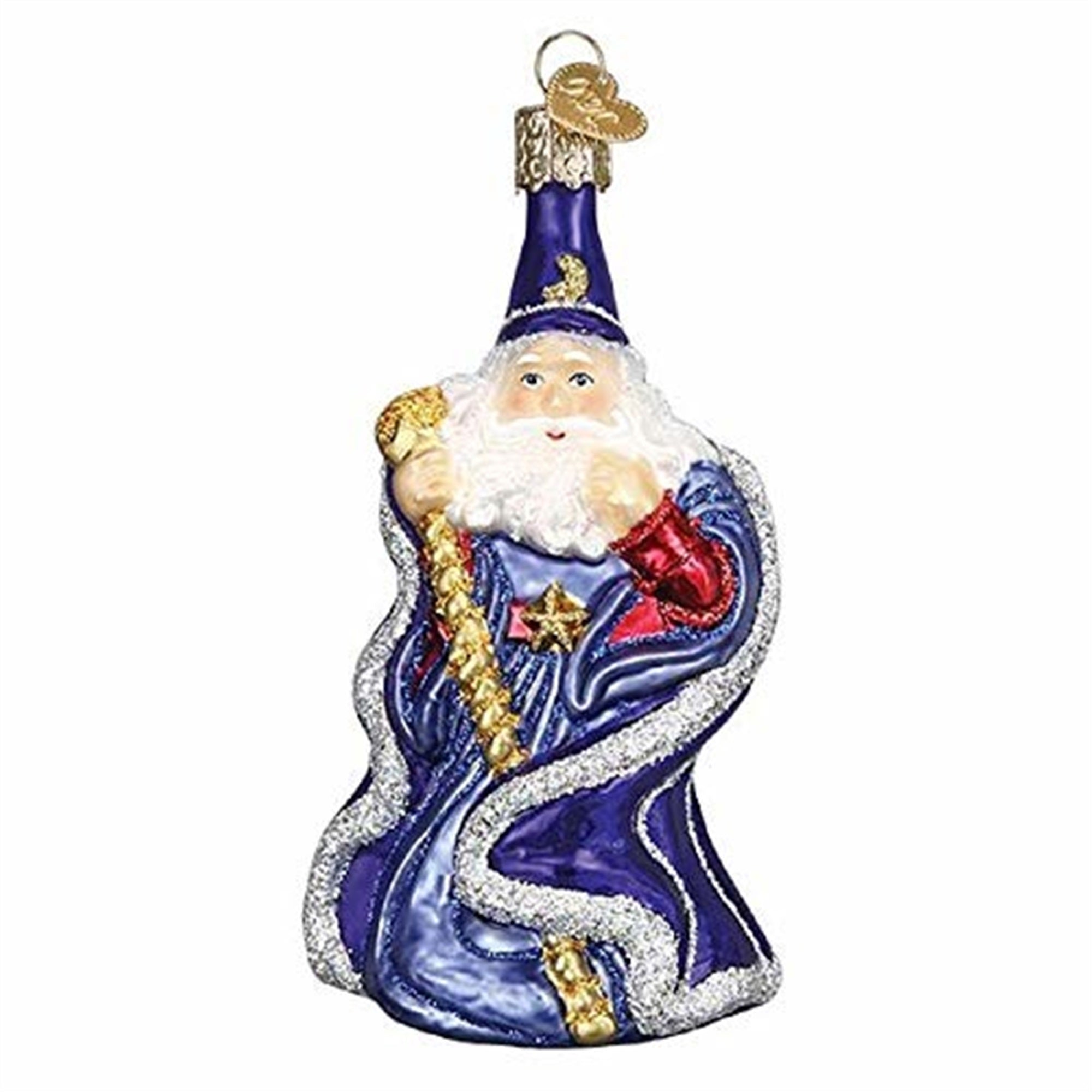 Old World Christmas Blown Glass Ornament for Christmas Tree, Wizard