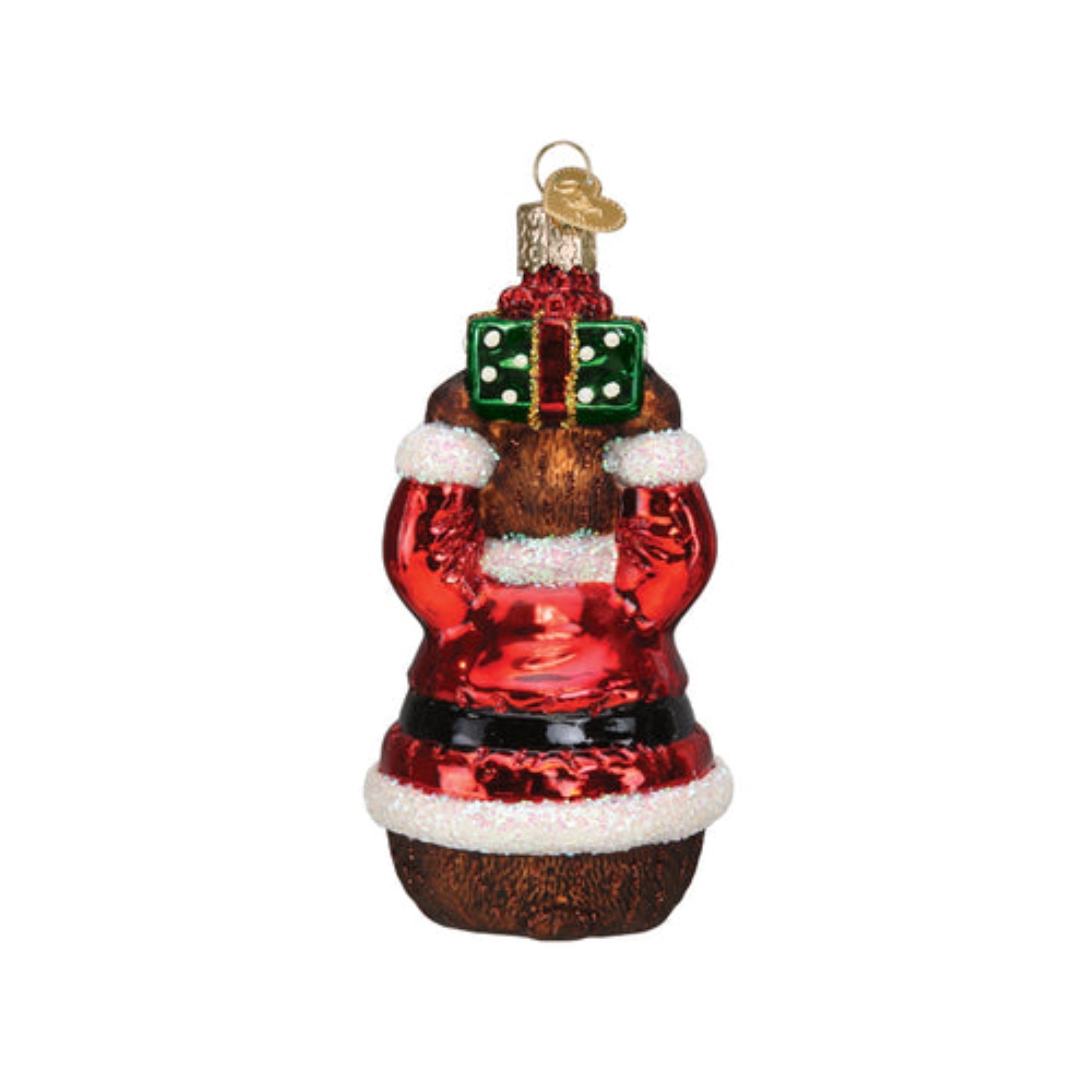 Old World Christmas Blown Glass Ornament for Christmas Tree, Bear