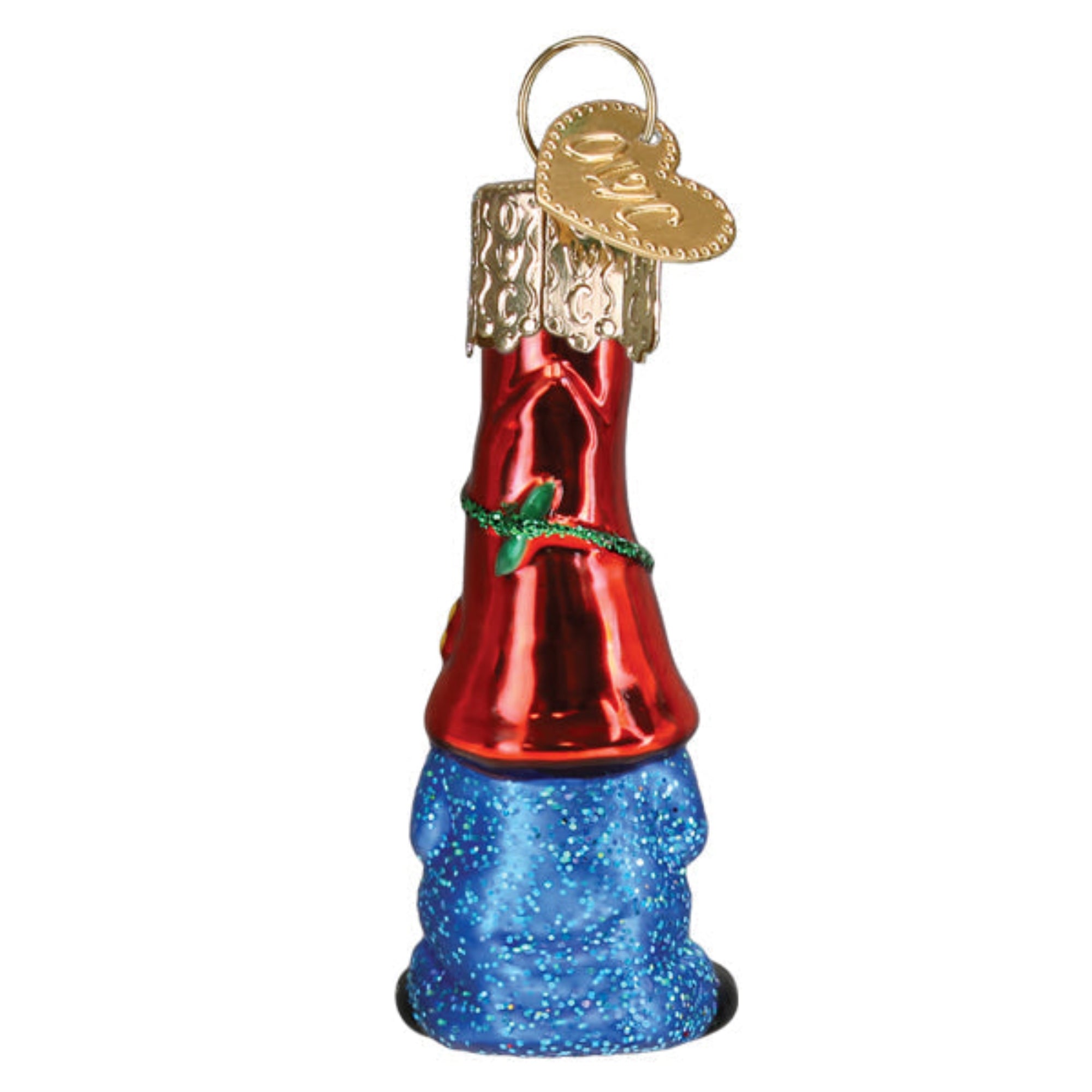 Old World Christmas Blown Glass Ornament for Christmas Tree, Mini Garden Gnome (with OWC Gift Box)