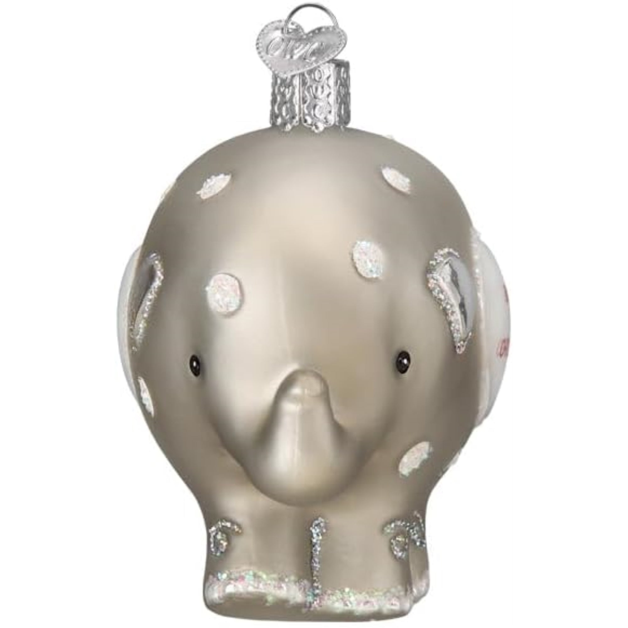 Old World Christmas Blown Glass Ornament for Christmas Tree, Baby'S 1St Elephant (with OWC Gift Box)