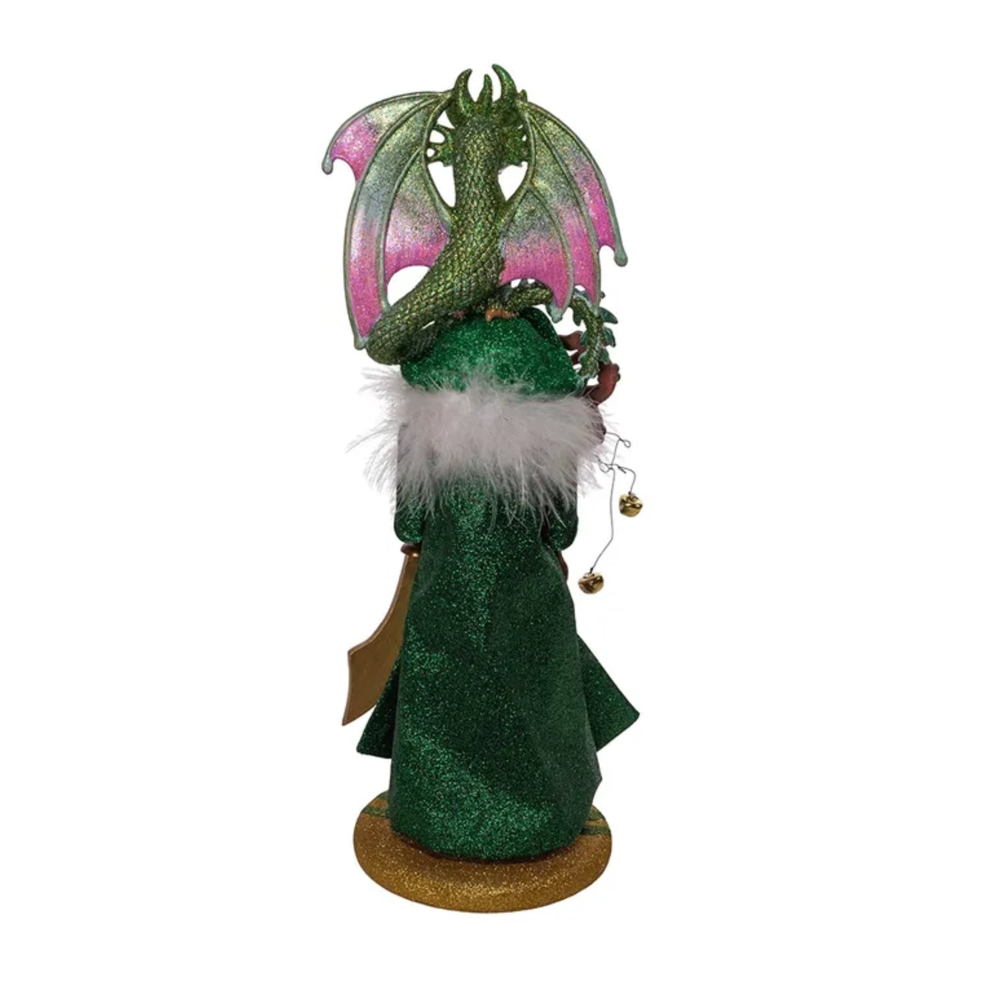 Kurt Adler Hollywood Nutcracker Collection, Wizard With Dragon, 18in