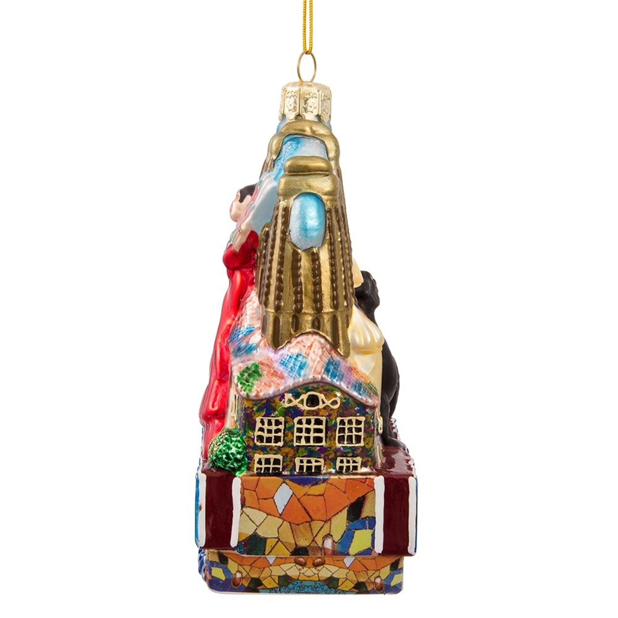 Kurt Adler Glass Ornament for Christmas Tree, Barcelona