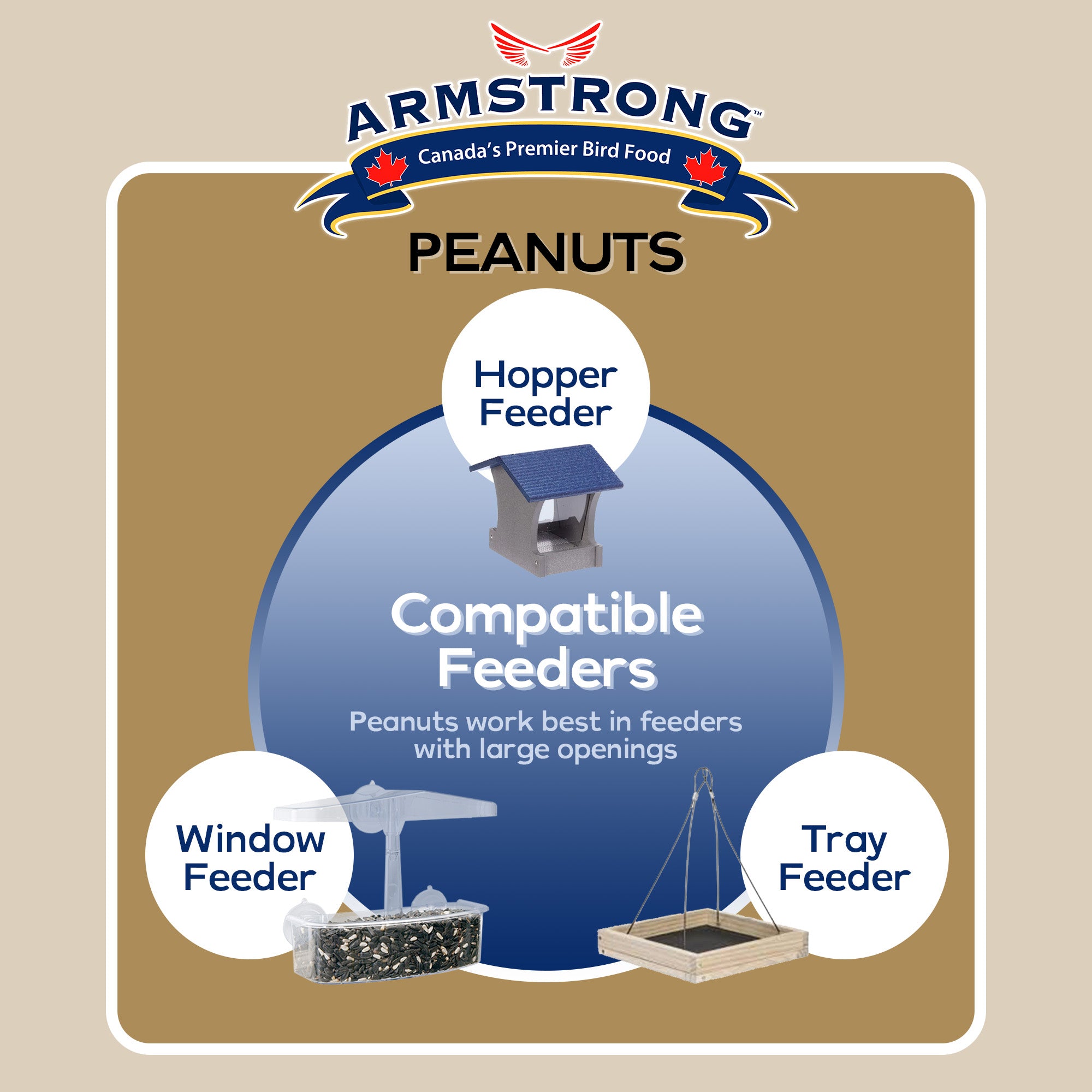 Armstrong Wild Bird Food Peanut Halves